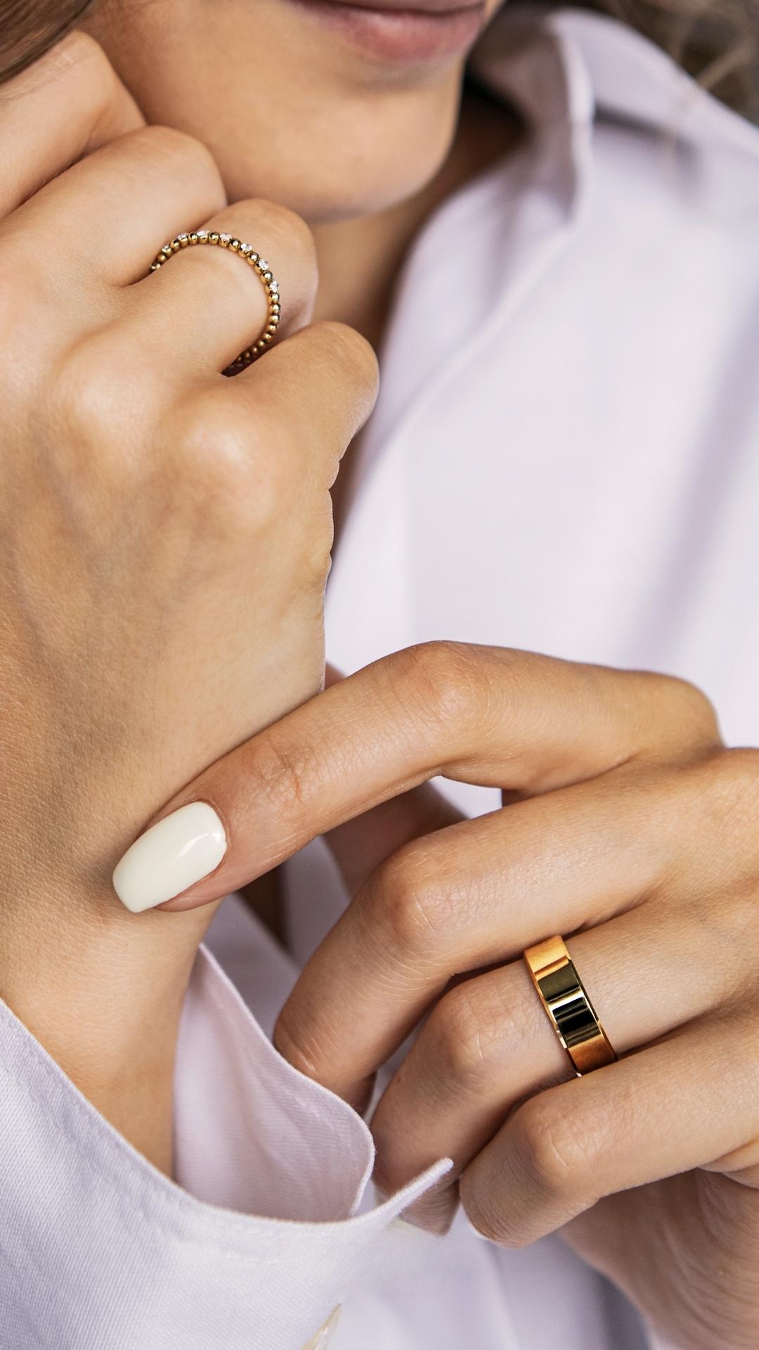 Obraczki slubne fazowane 6 mm z zoltego zlota 07