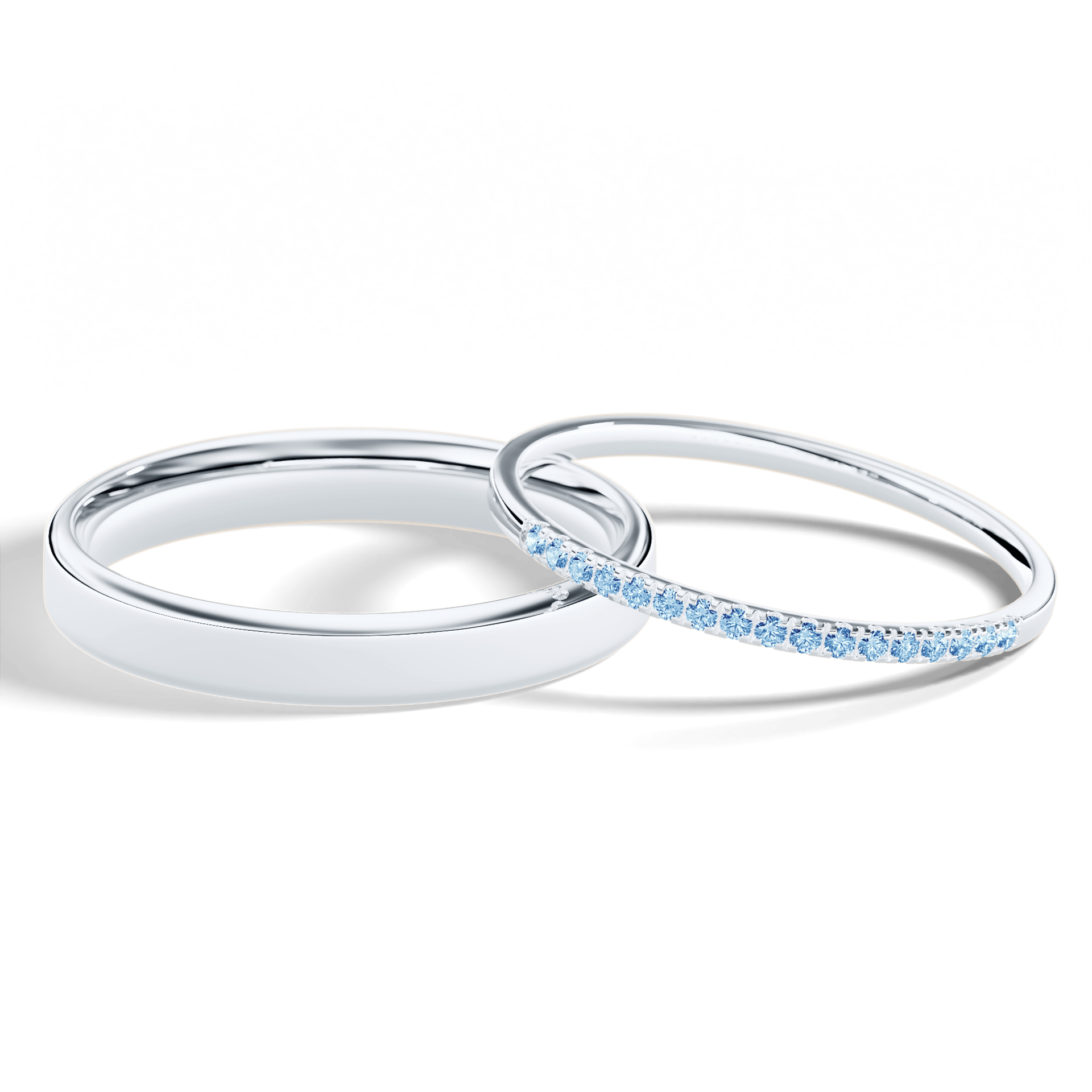 Dostawka rosie biale zloto diament lab niebieski 1mm 17szt 05