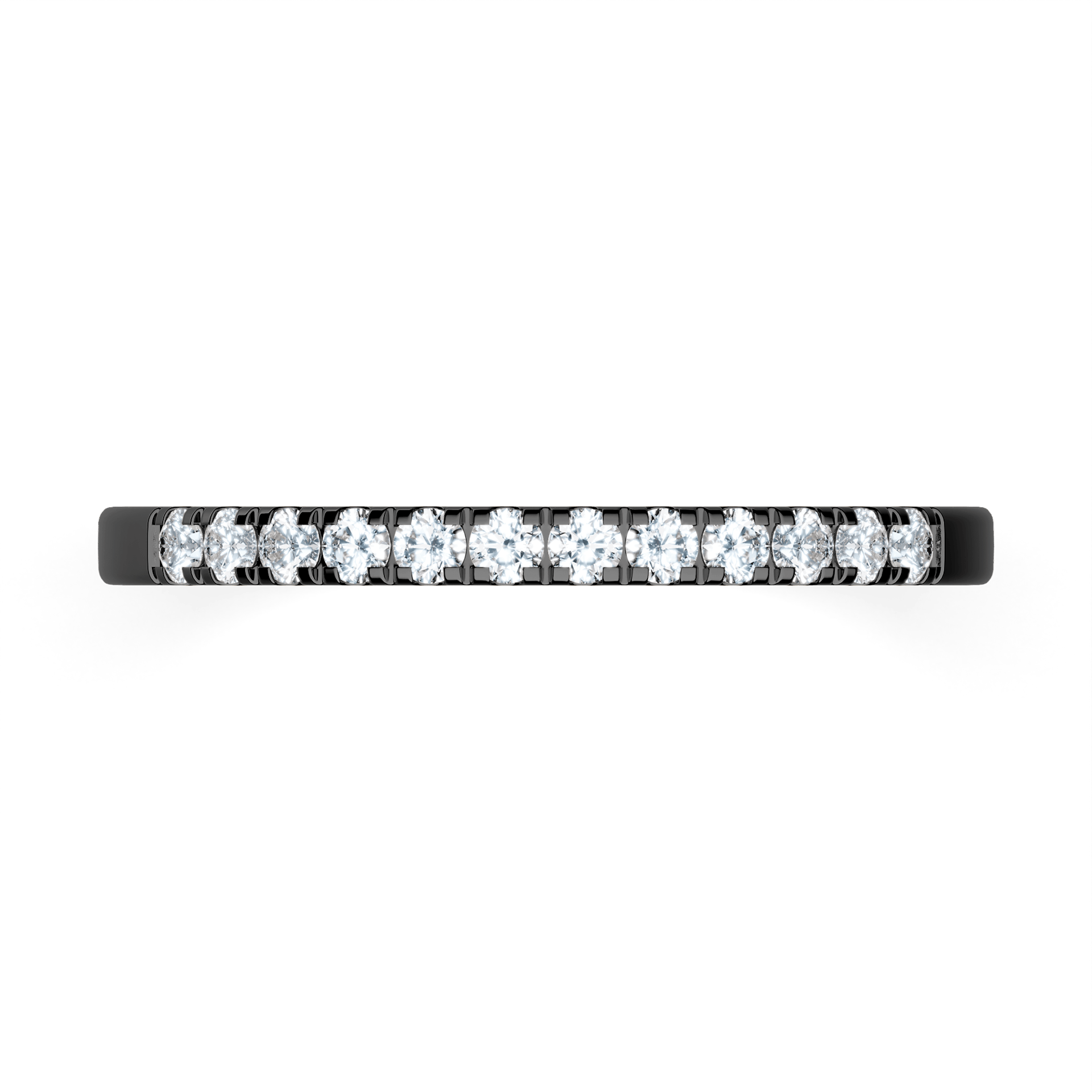 Dostawka Rosie z czarnego złota z diamentem laboratoryjnym 0,18ct