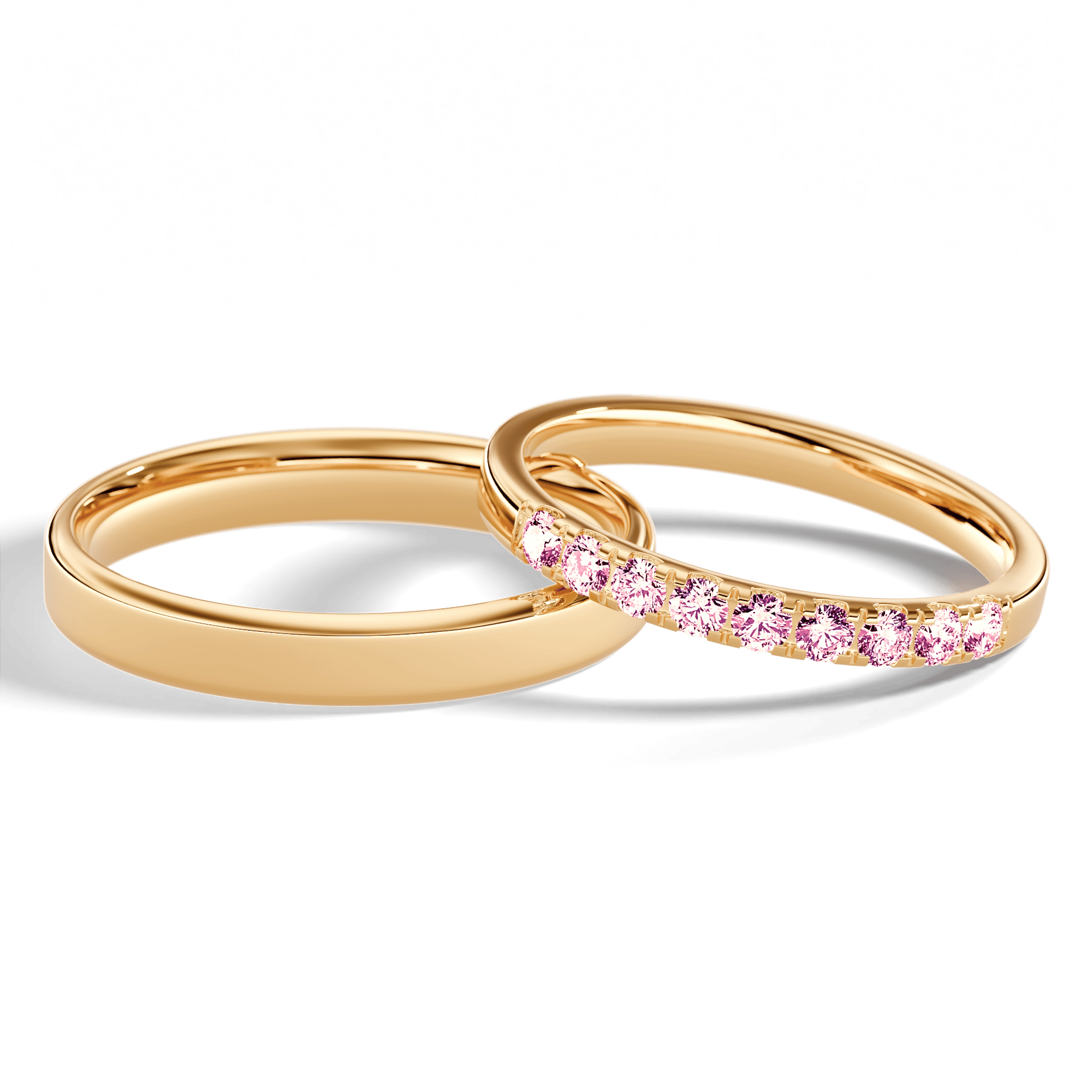 Dostawka rosie zolte zloto diament lab rozowy 2mm 9szt 05