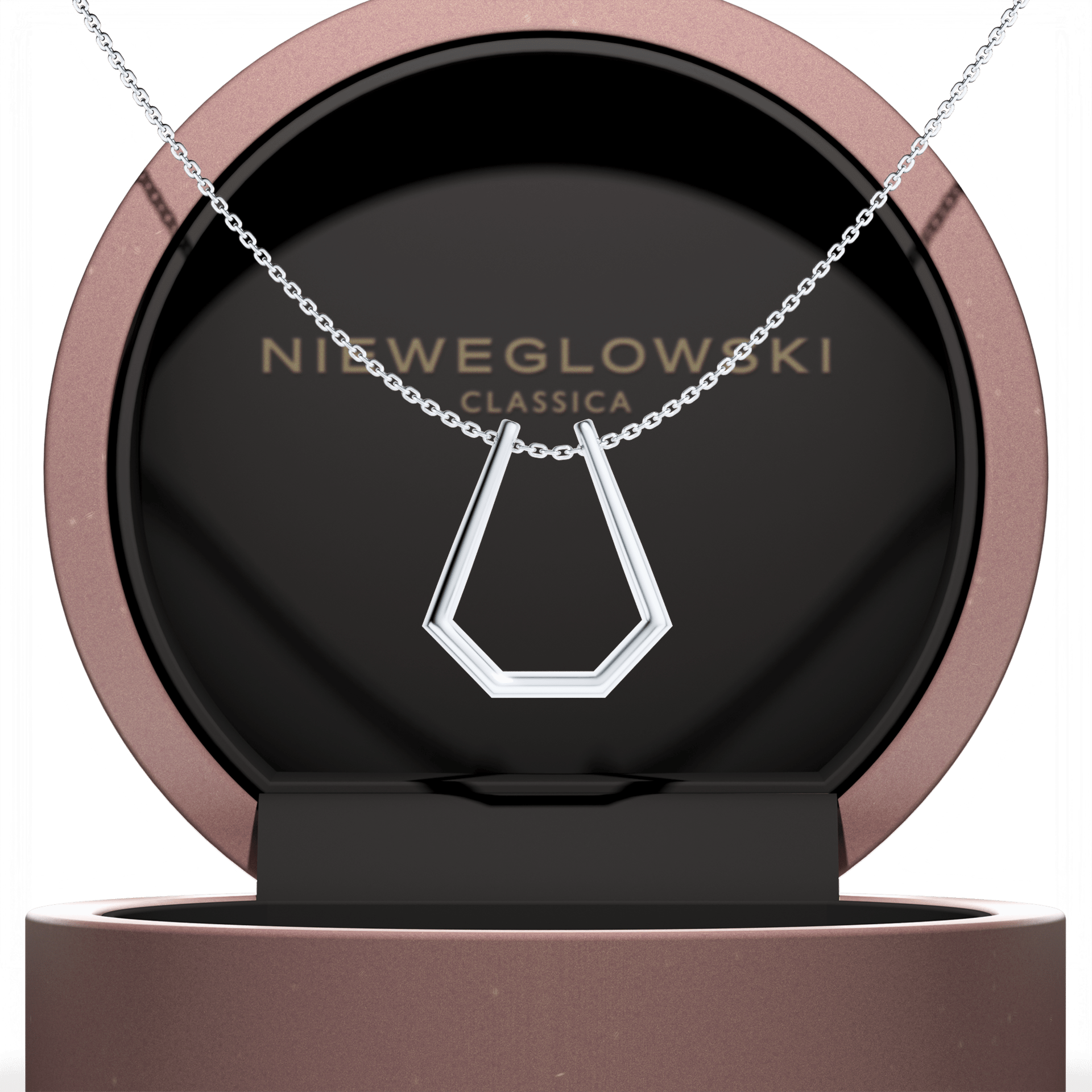 Zawieszka active ring biale zloto m3 07