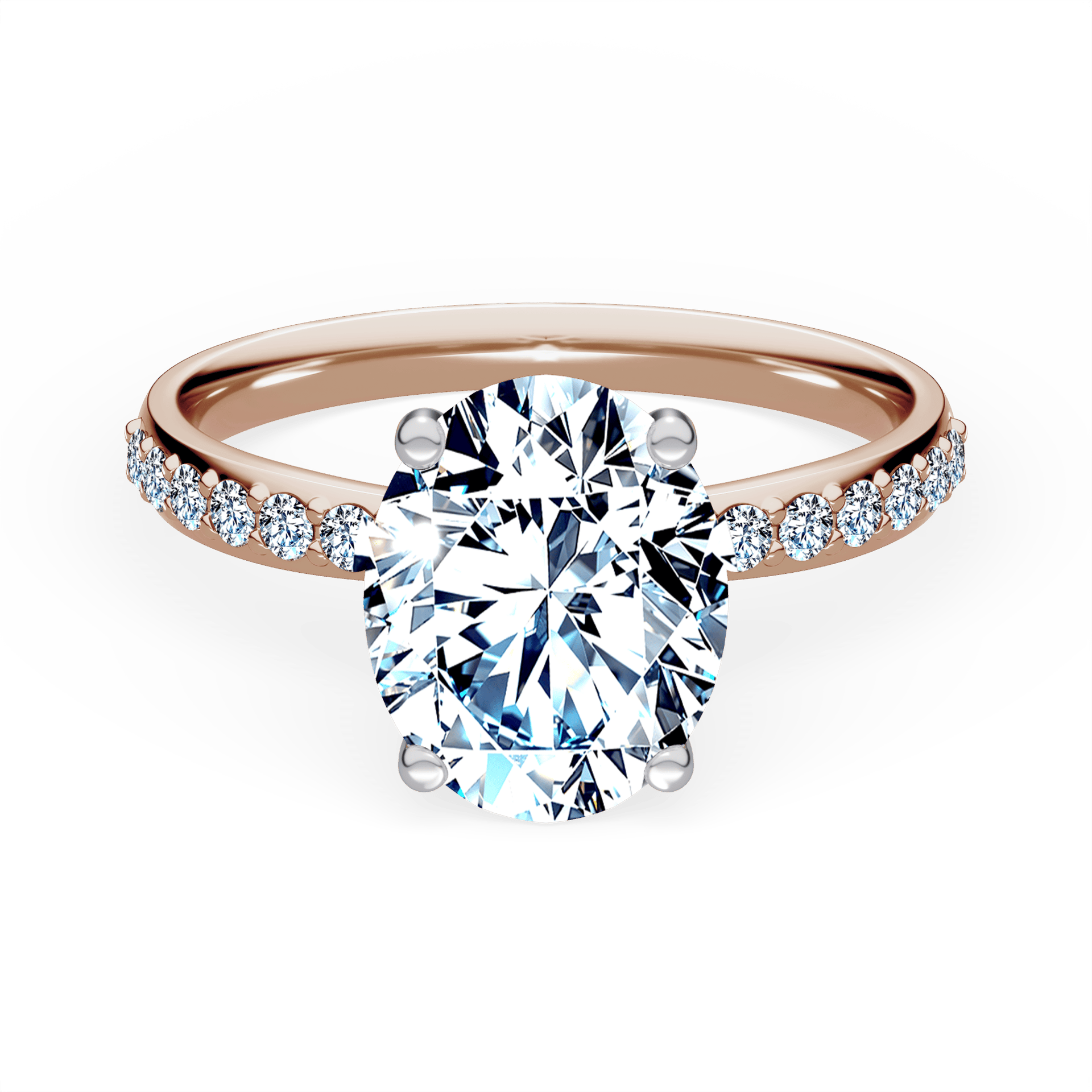 Pierścionek zaręczynowy My Milady z różowego złota z diamentem laboratoryjnym 1,78ct