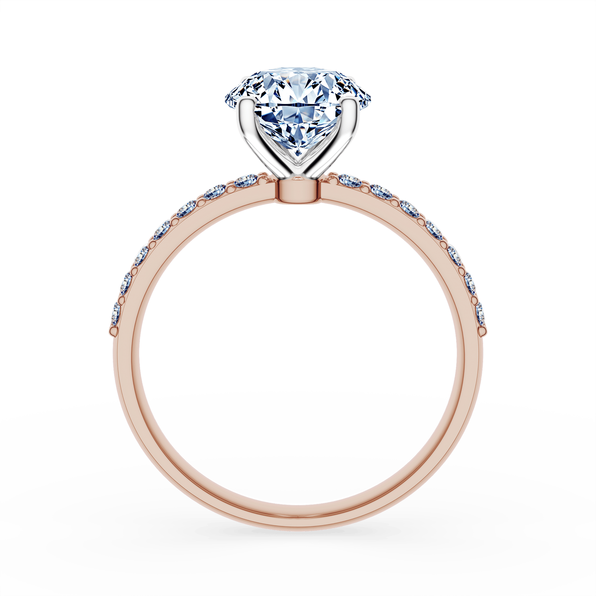 Pierścionek zaręczynowy My Milady z różowego złota z diamentem laboratoryjnym 1,78ct