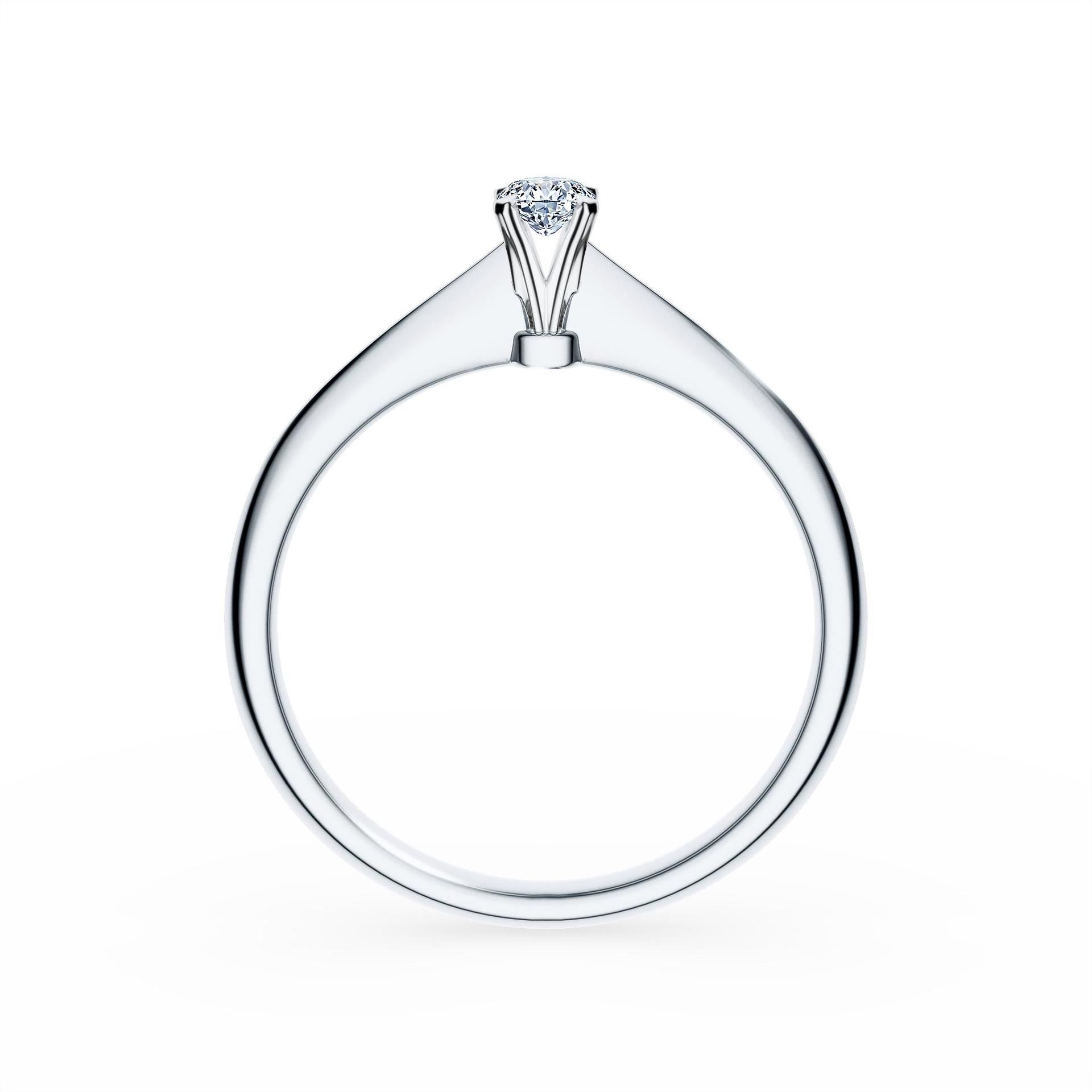 Pierscionek zareczynowy my angel biale zloto diament lab 0 10ct 3