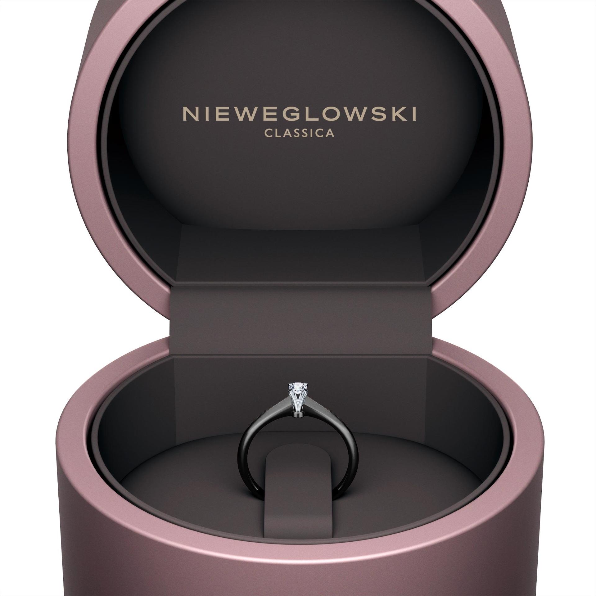 Pierscionek zareczynowy my angel czarne zloto diament lab 0 10ct 5