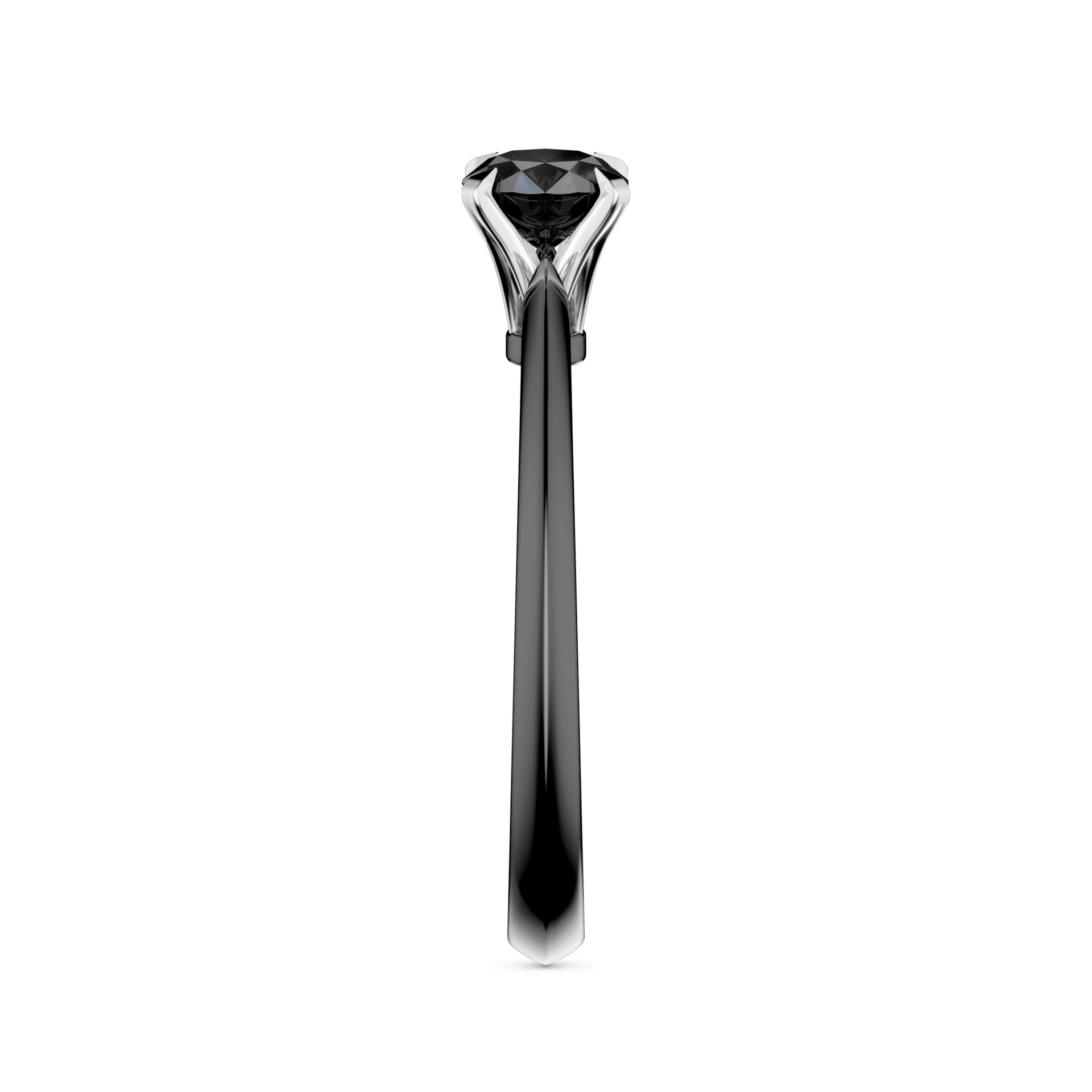 Pierscionek zareczynowy my angel czarne zloto diament lab czarny 0 50ct 4