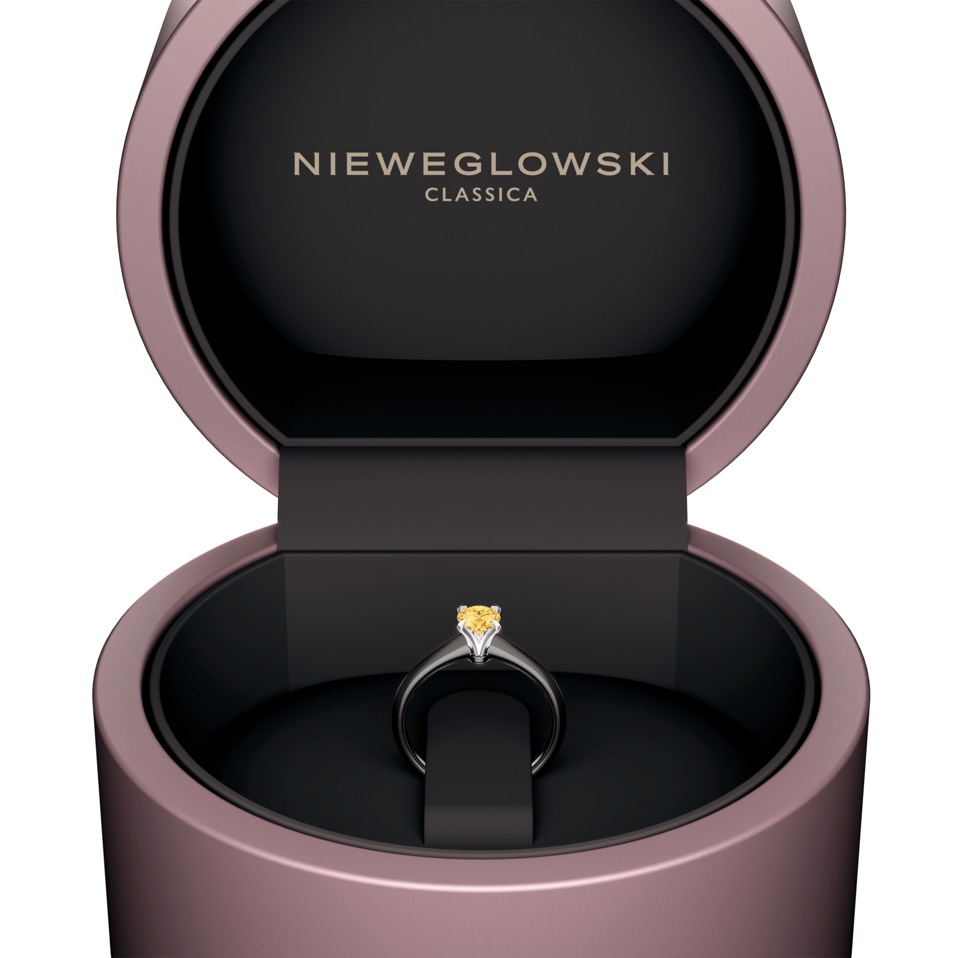 Pierscionek zareczynowy my angel czarne zloto diament lab zolty 0 50ct 5