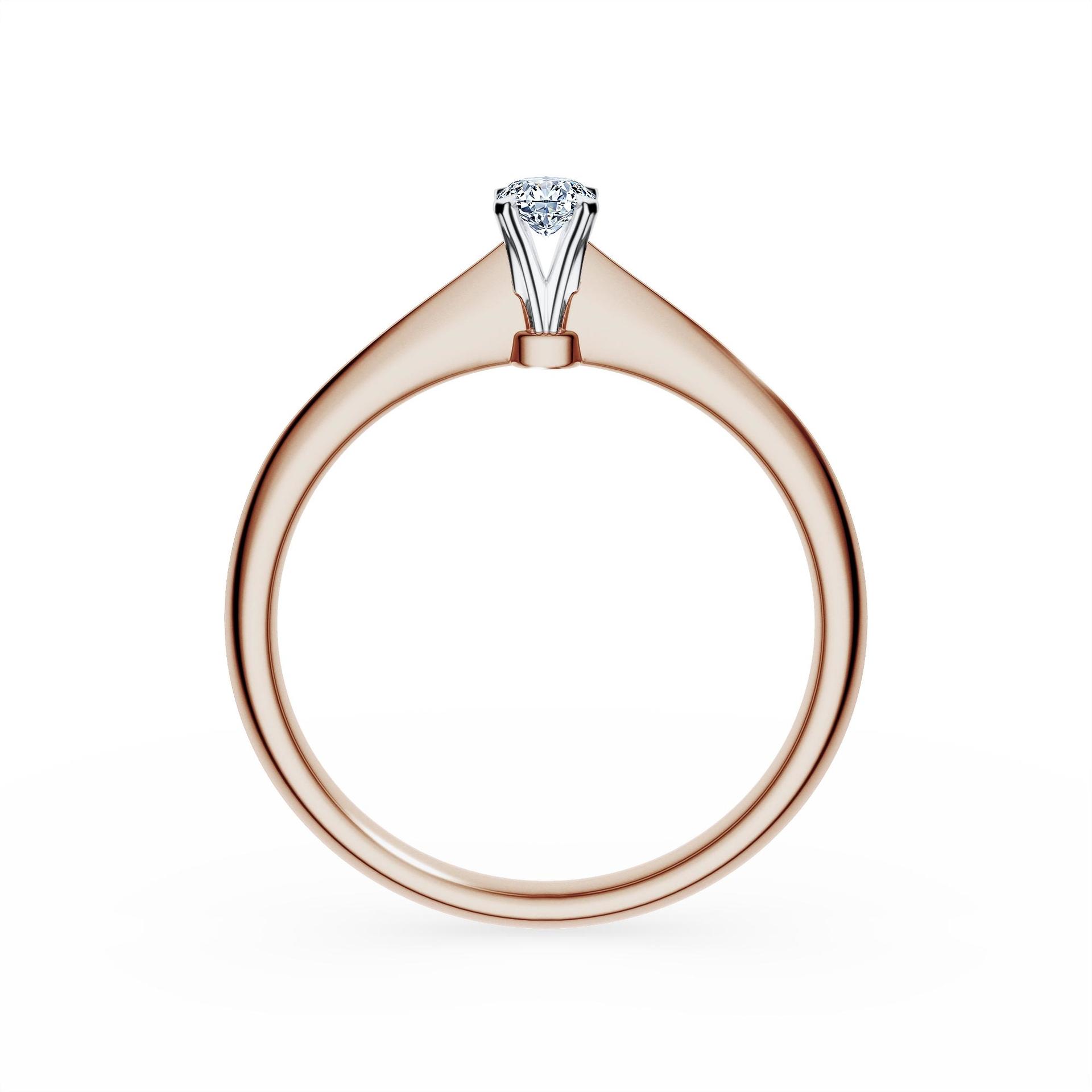 Pierscionek zareczynowy my angel rozowe zloto diament lab 0 10ct 3