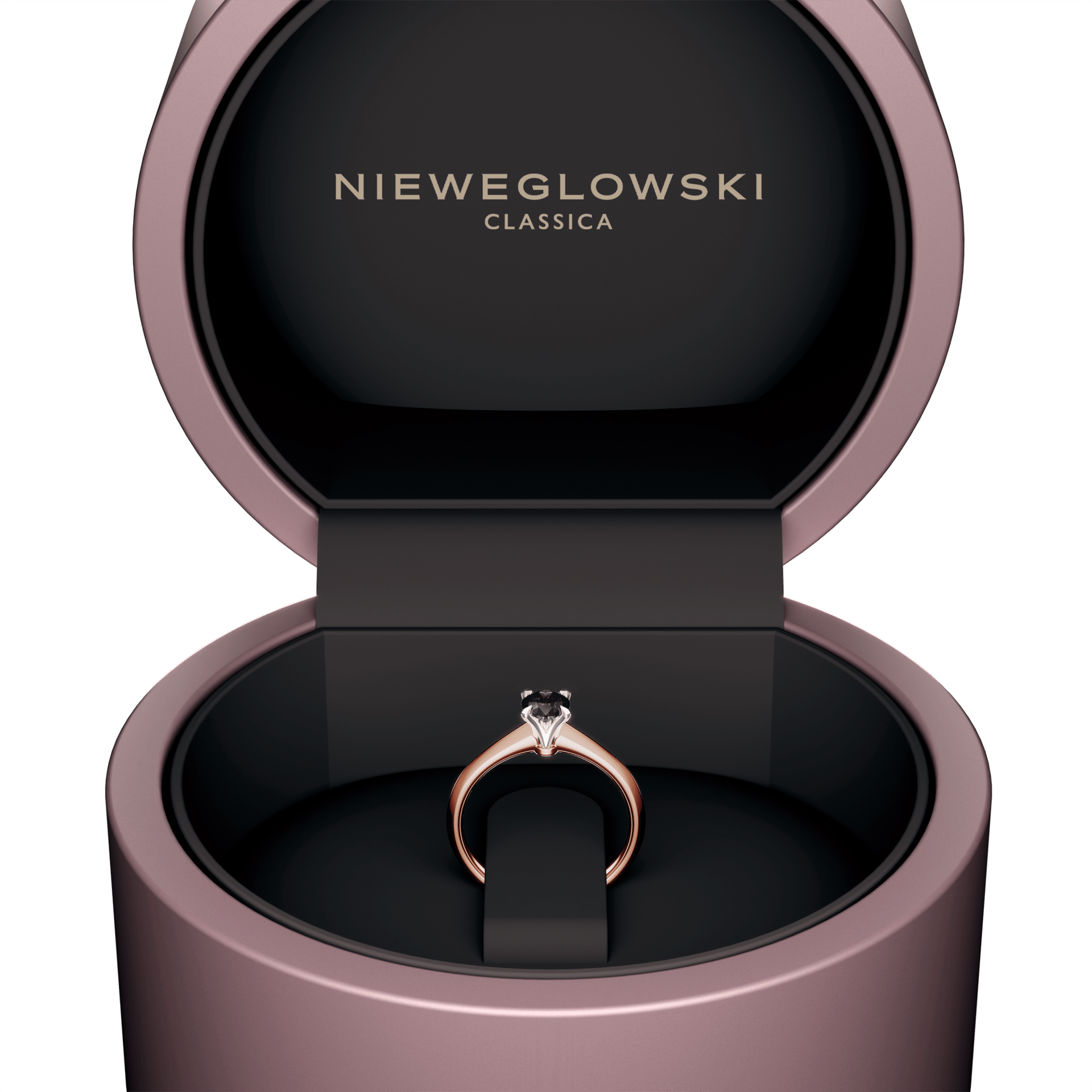 Pierscionek zareczynowy my angel rozowe zloto diament lab czarny 0 50ct 5