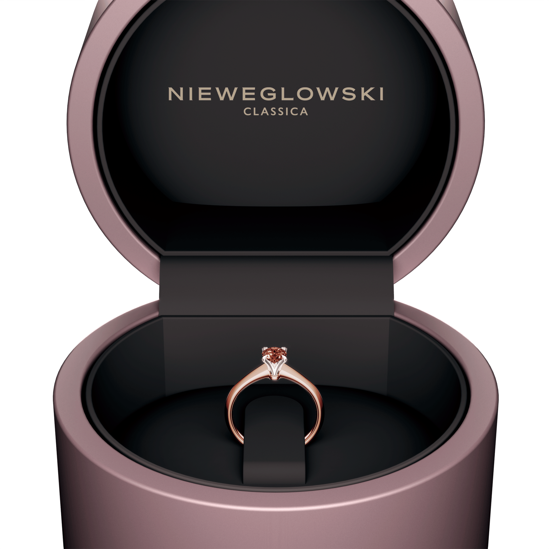 Pierscionek zareczynowy my angel rozowe zloto diament lab czerwony 0 50ct 5