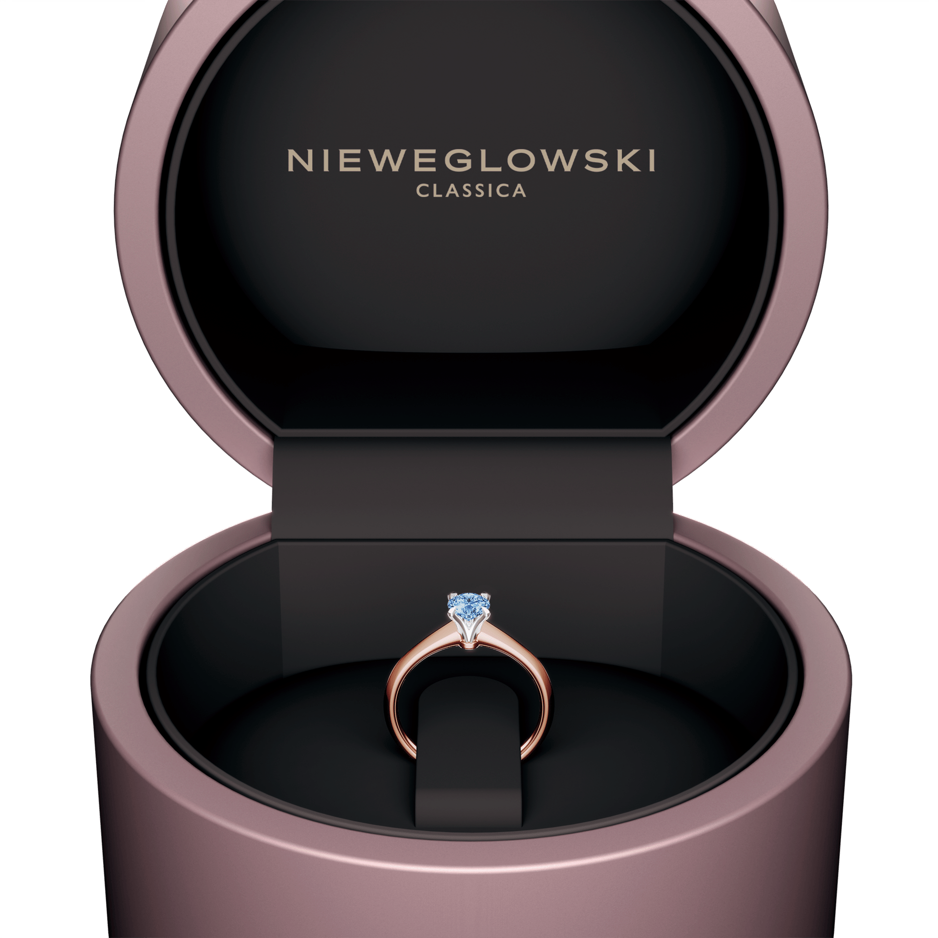 Pierscionek zareczynowy my angel rozowe zloto diament lab niebieski 0 50ct 5