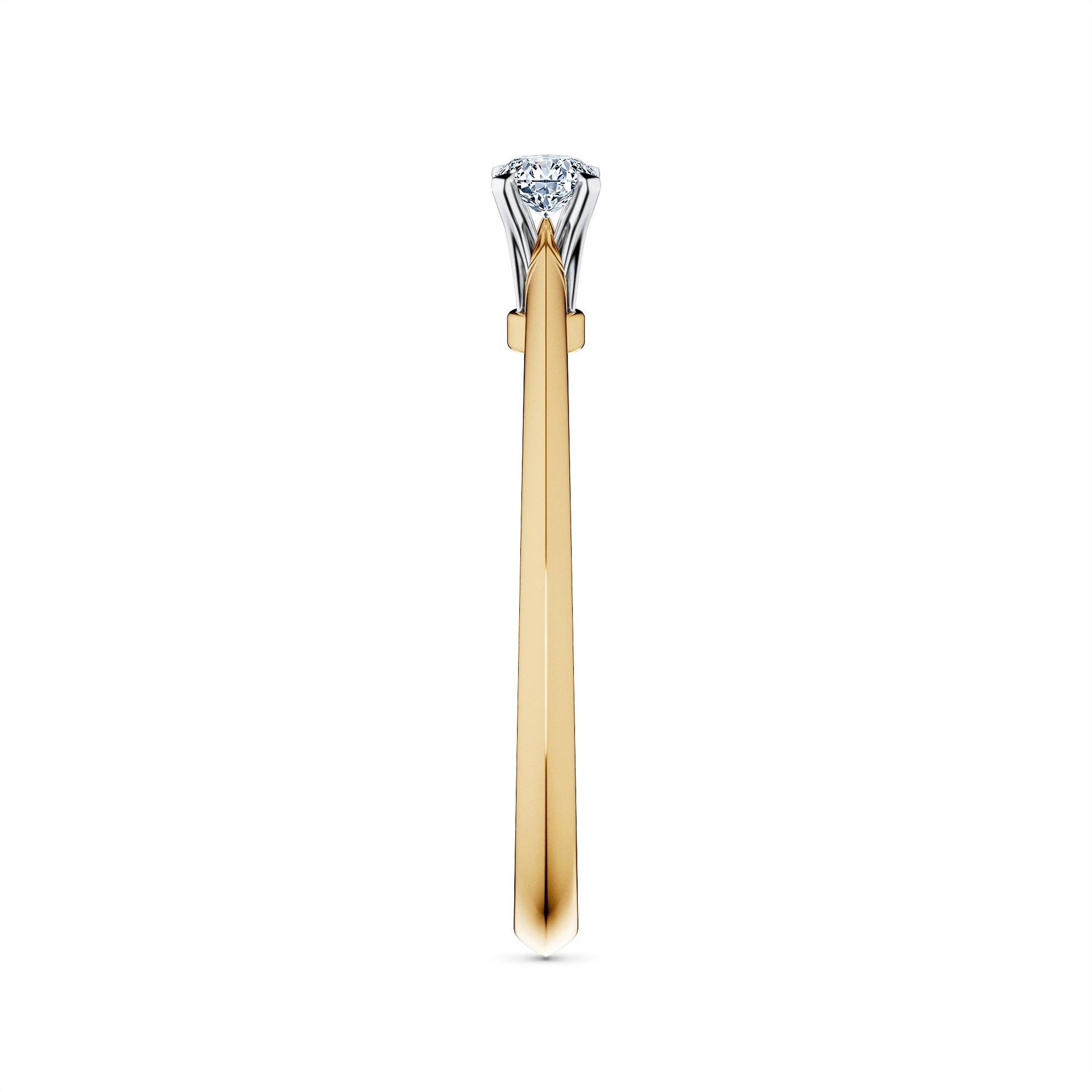 Pierscionek zareczynowy my angel zolte zloto diament lab 0 10ct 4