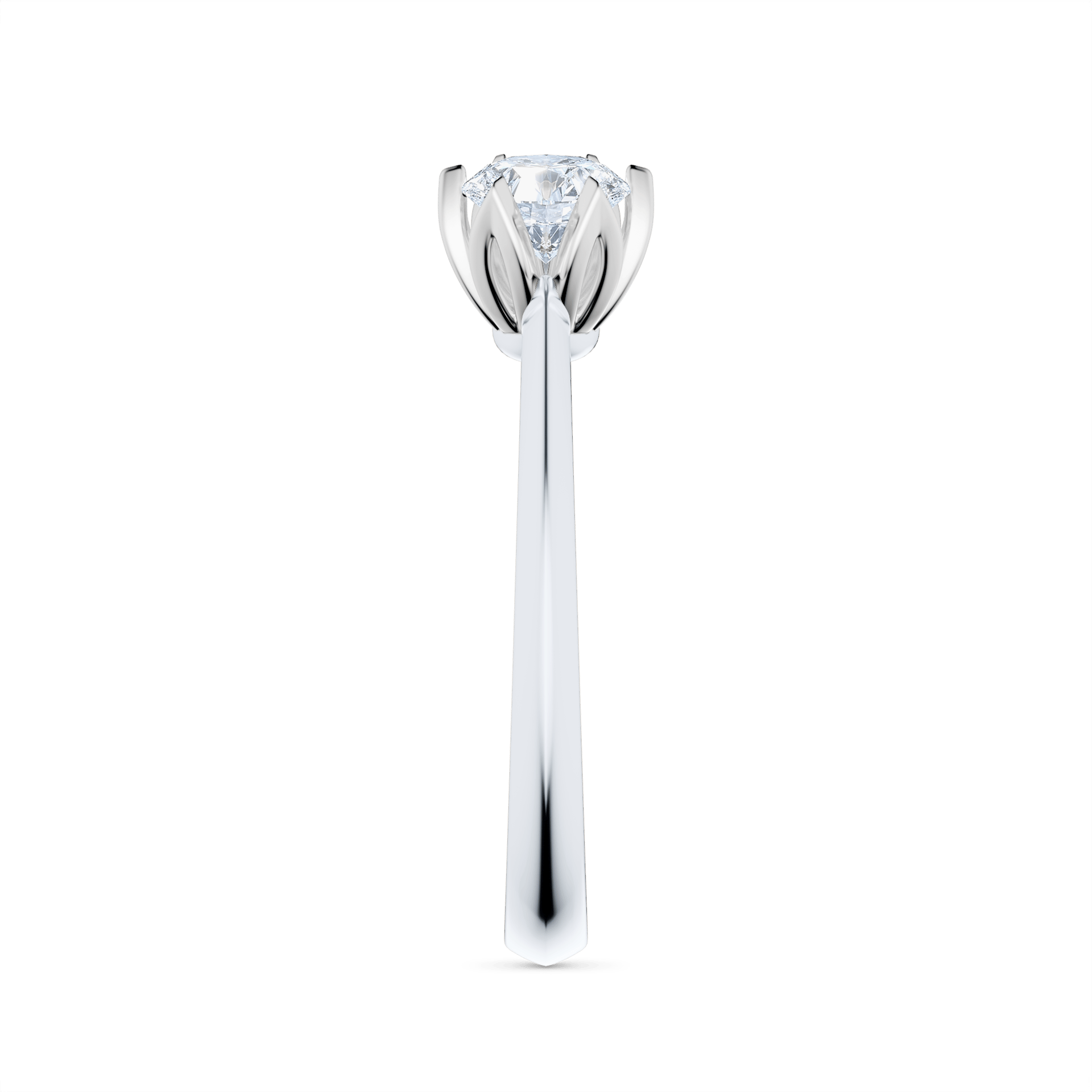 Pierscionek zareczynowy my daisy biale zloto diament 0 50ct 4