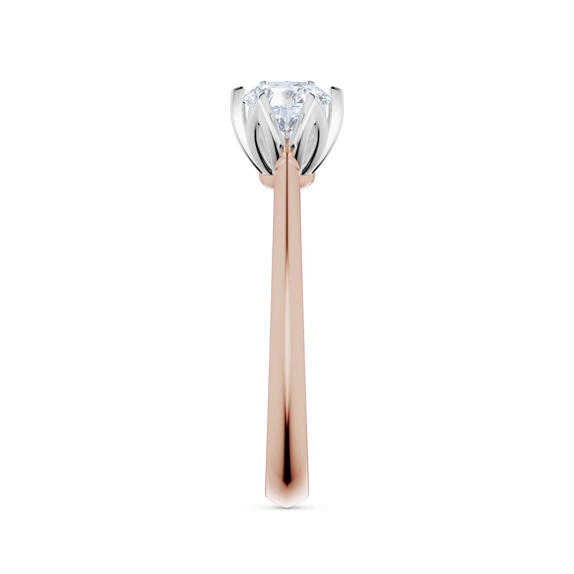 Pierscionek zareczynowy my daisy rozowe zloto diament 0 50ct 4