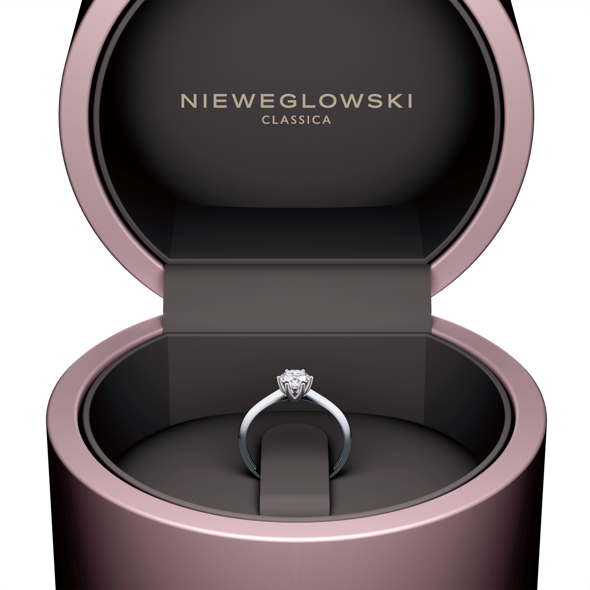 Pierscionek zareczynowy my love biale zloto diament 0 50ct 5