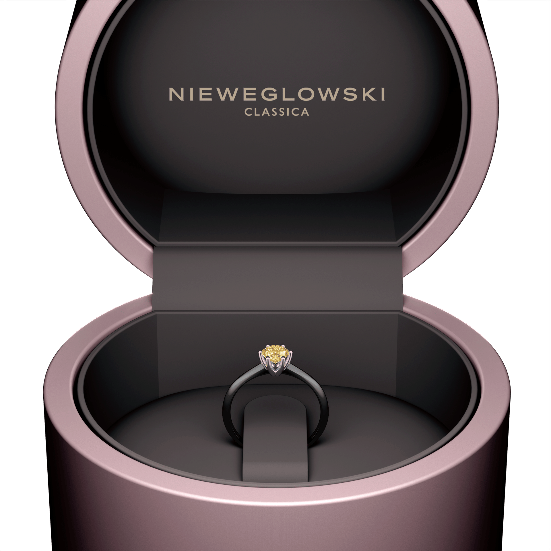 Pierscionek zareczynowy my love czarne zloto diament lab zolty 0 50ct 5