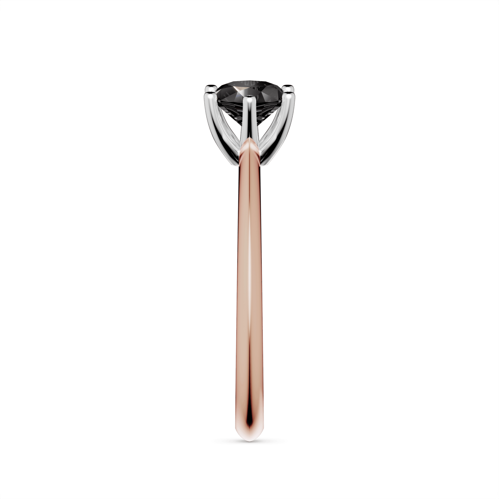 Pierscionek zareczynowy my love rozowe zloto diament lab czarny 0 50ct 4