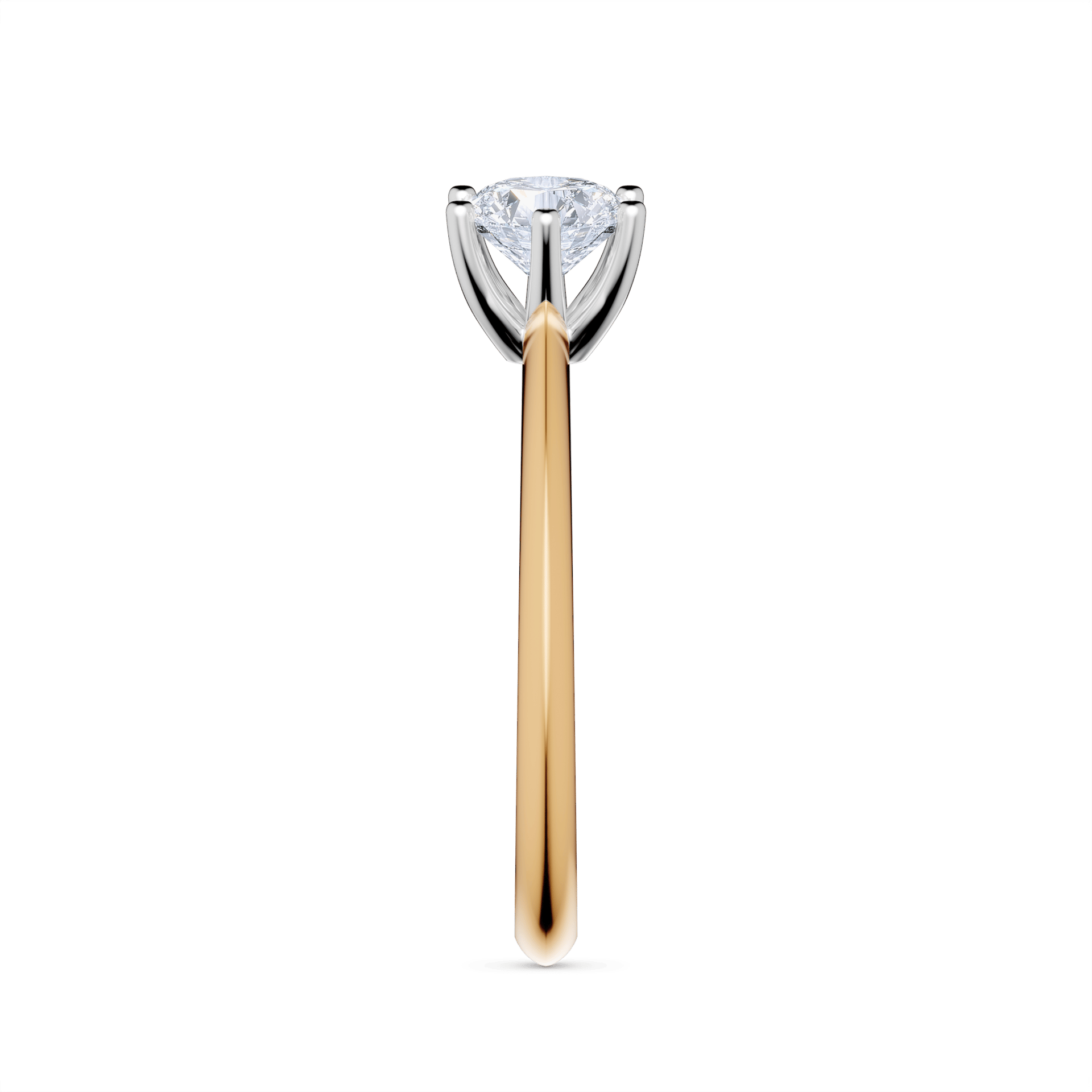 Pierscionek zareczynowy my love zolte zloto diament 0 50ct 4