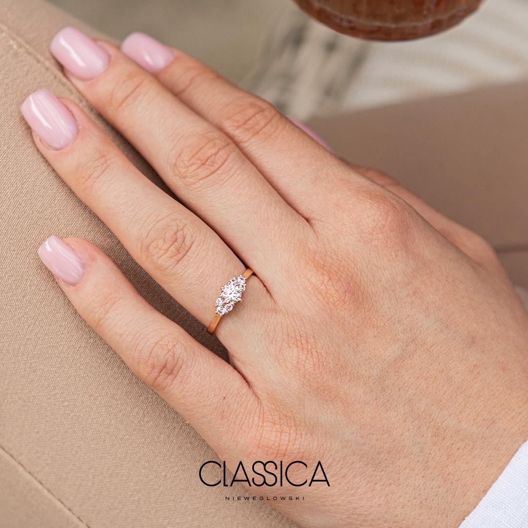 diamenty pierscionek 0,5ct