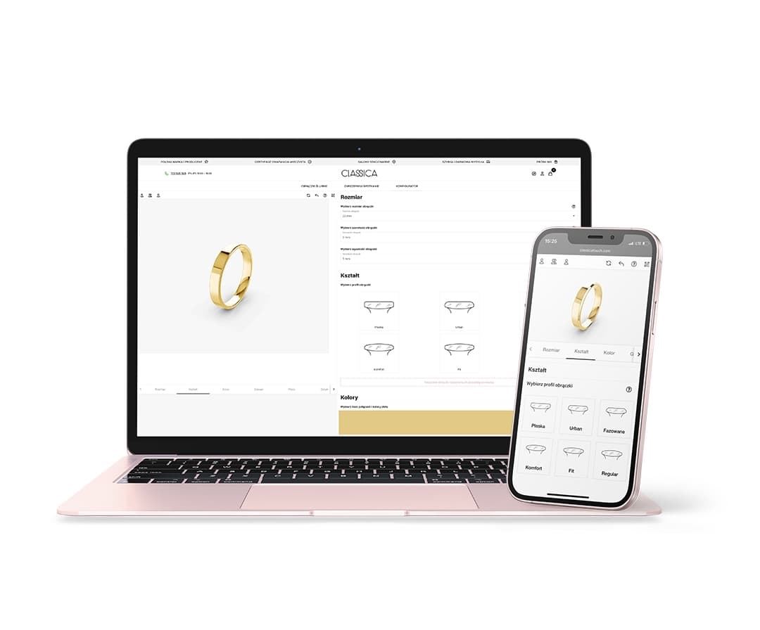 konfigurator obrączek ślubnych online