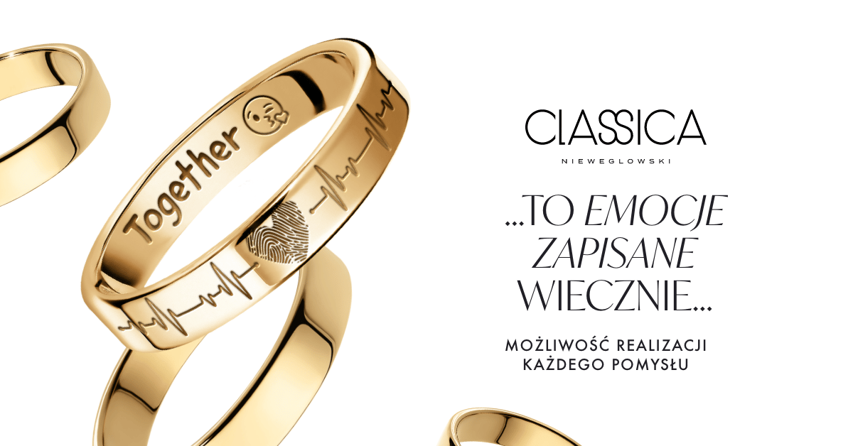 Classica Nieweglowski obrączki ślubne personalizowane