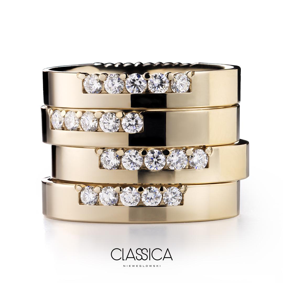 Obrączki ślubne z diamentami