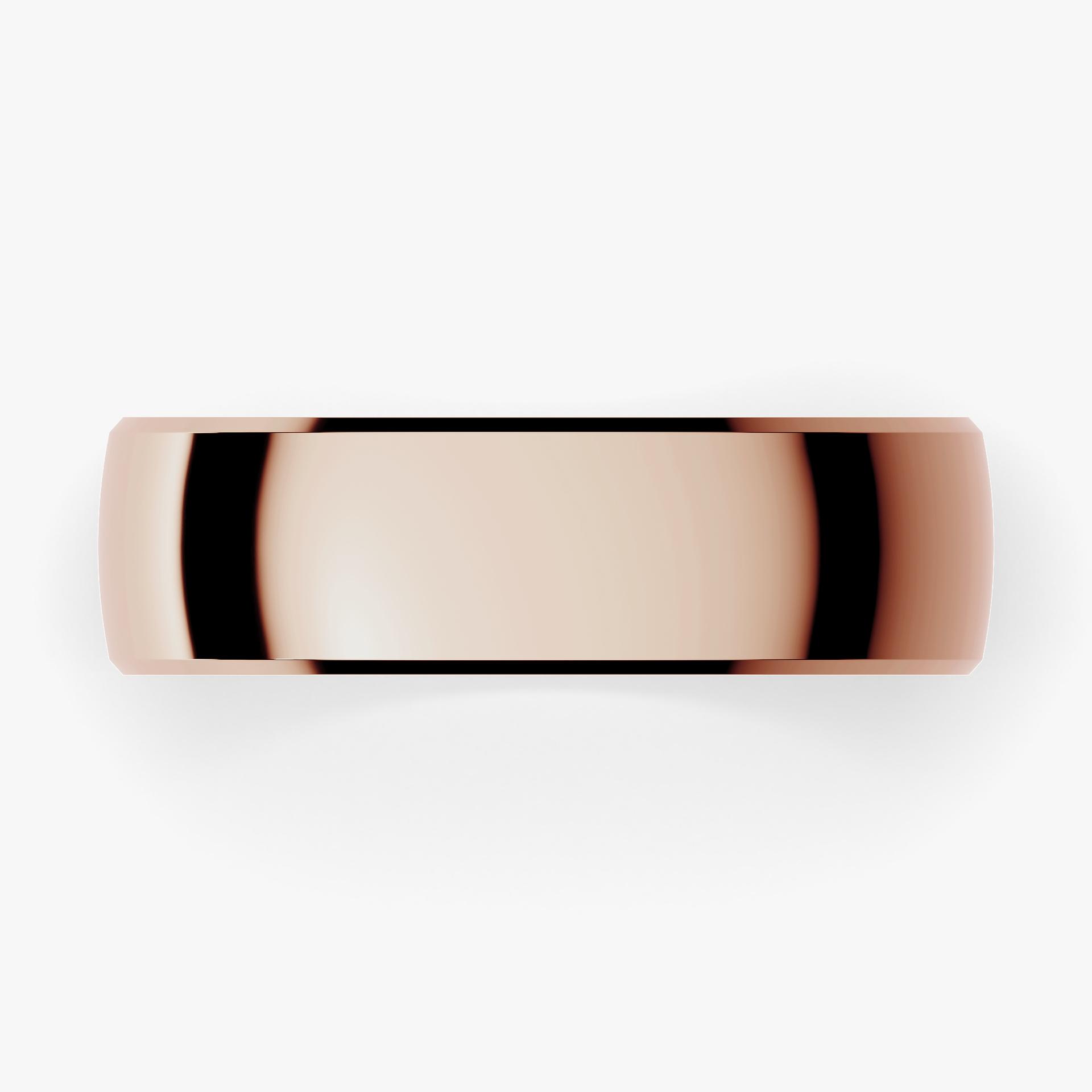Obraczki slubne komfort 5 5 mm z rozowego zlota 04