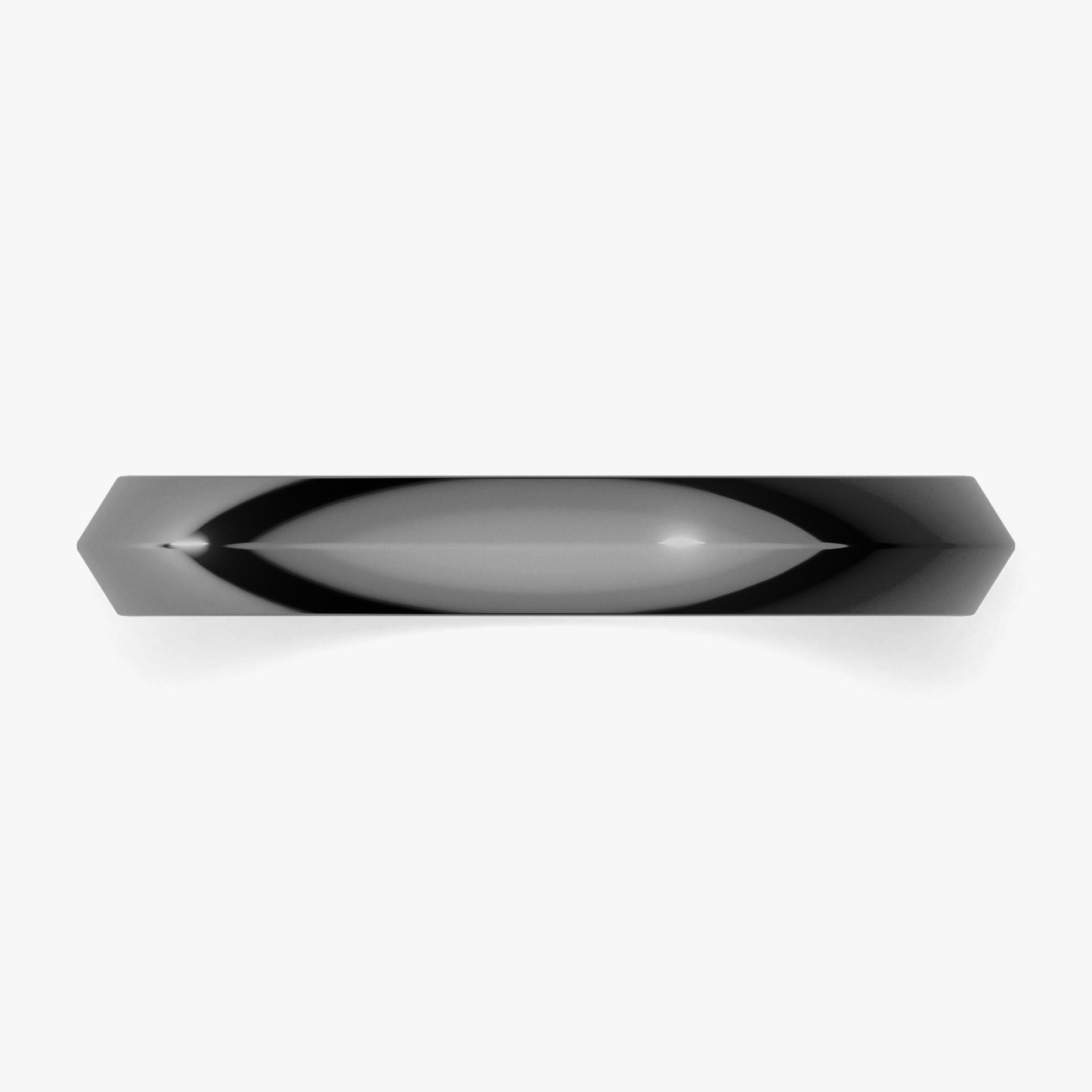 Obraczki slubne classica 3 mm z czarnego zlota 04