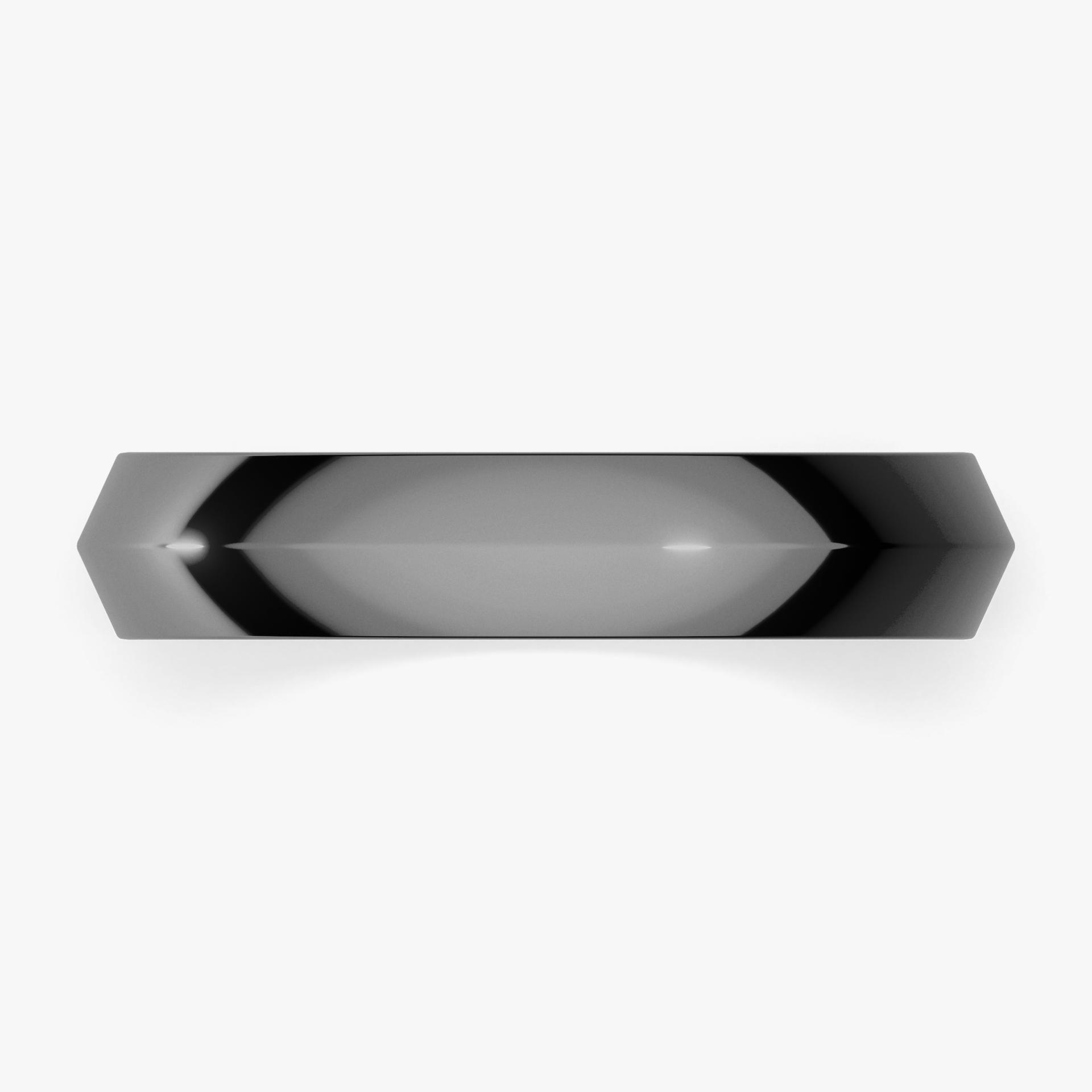 Obraczki slubne classica 4 mm z czarnego zlota 04