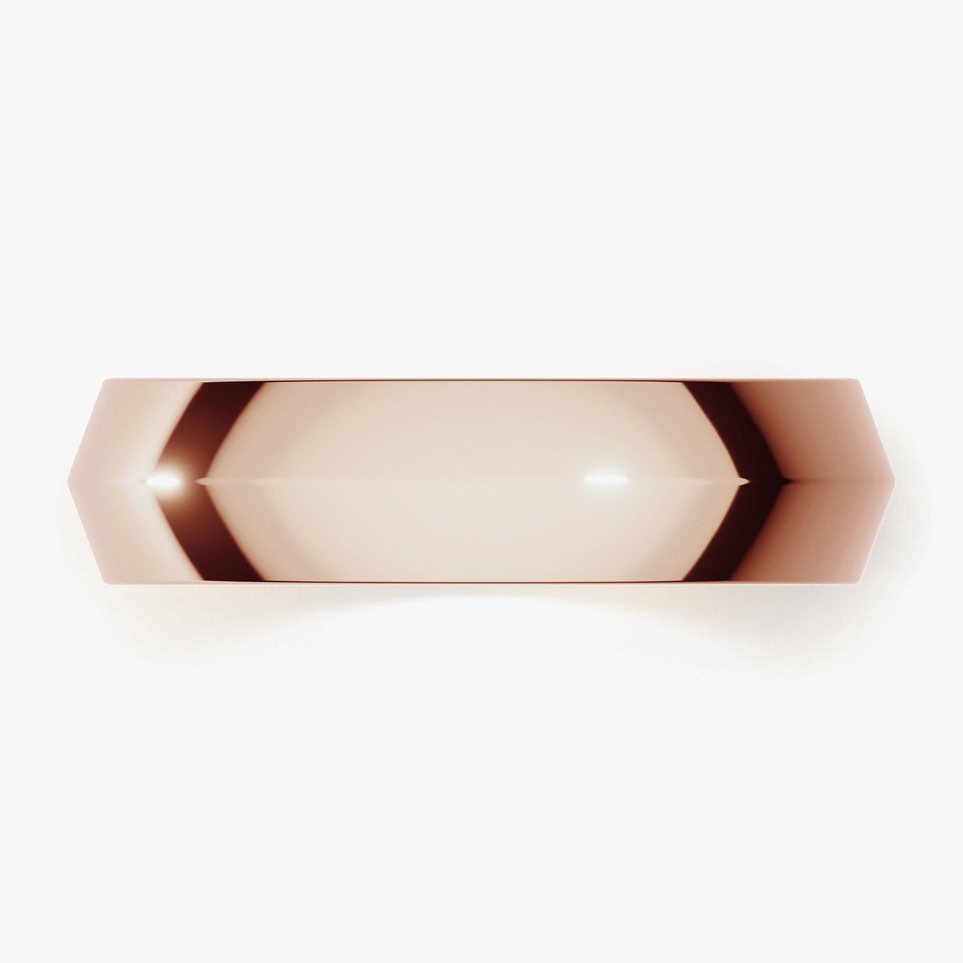 Obraczki slubne classica 5 mm z rozowego zlota 04