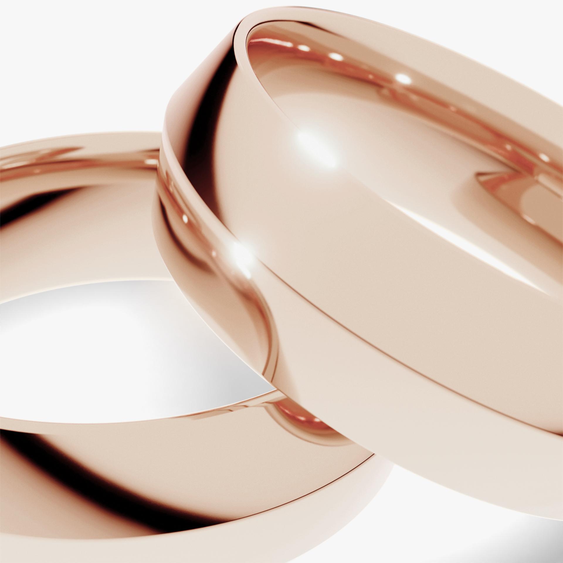 Obraczki slubne classica 6 mm z rozowego zlota 02