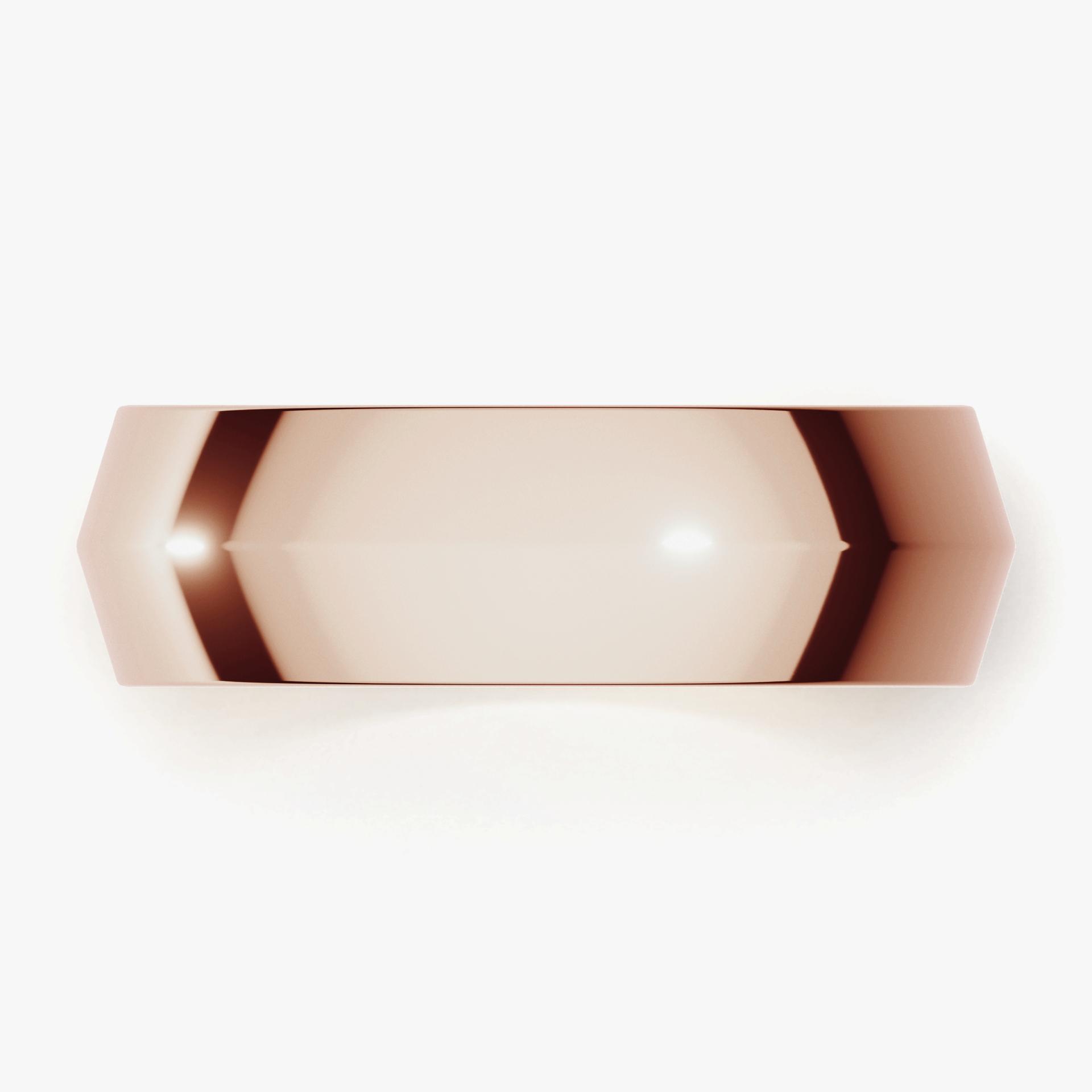 Obraczki slubne classica 6 mm z rozowego zlota 04