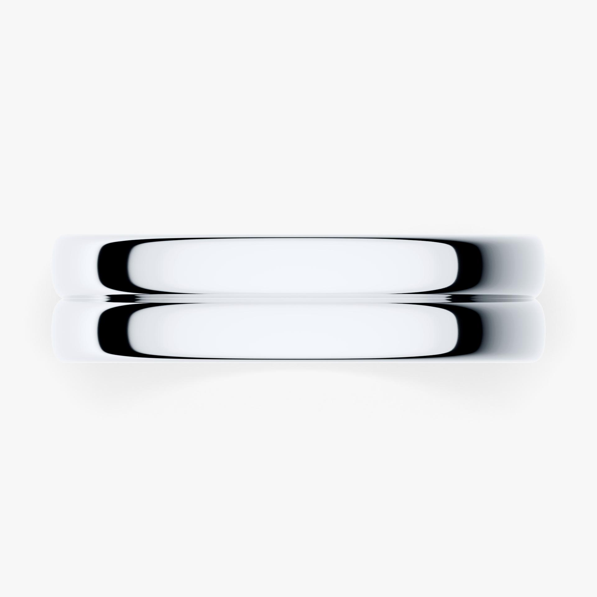 Obraczki slubne modern two 5 mm z bialego zlota 04