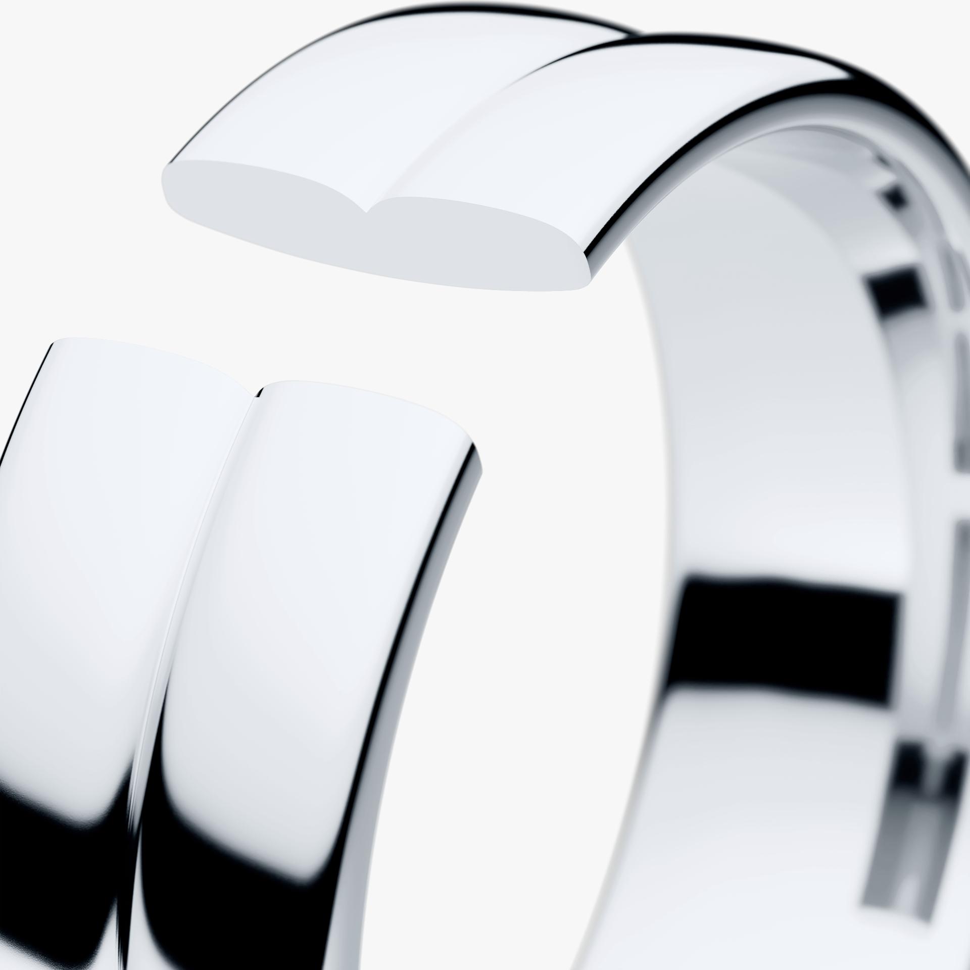 Obraczki slubne modern two 6 mm z bialego zlota 05