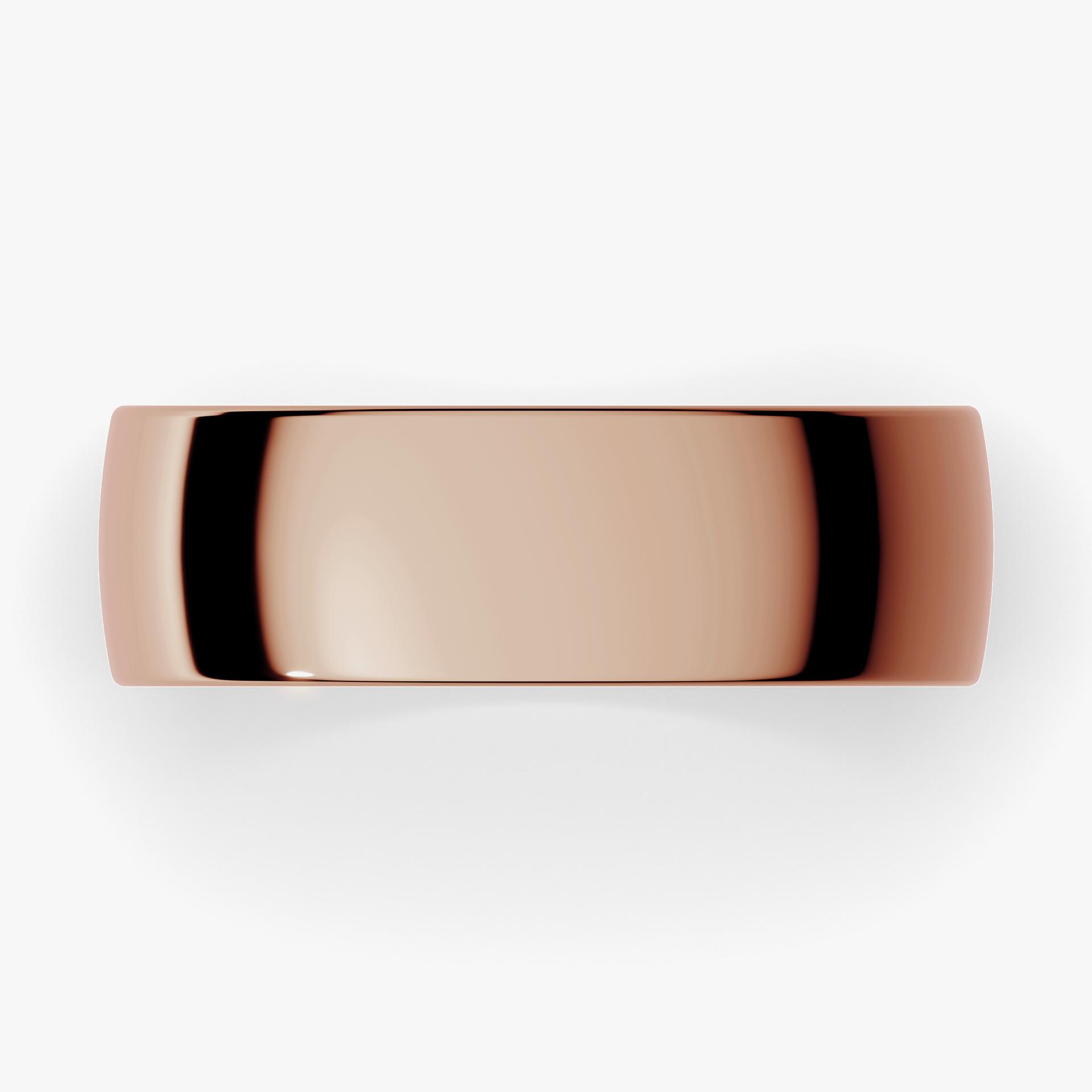 Obraczki slubne polokrogla fit 6 mm z rozowego zlota 04