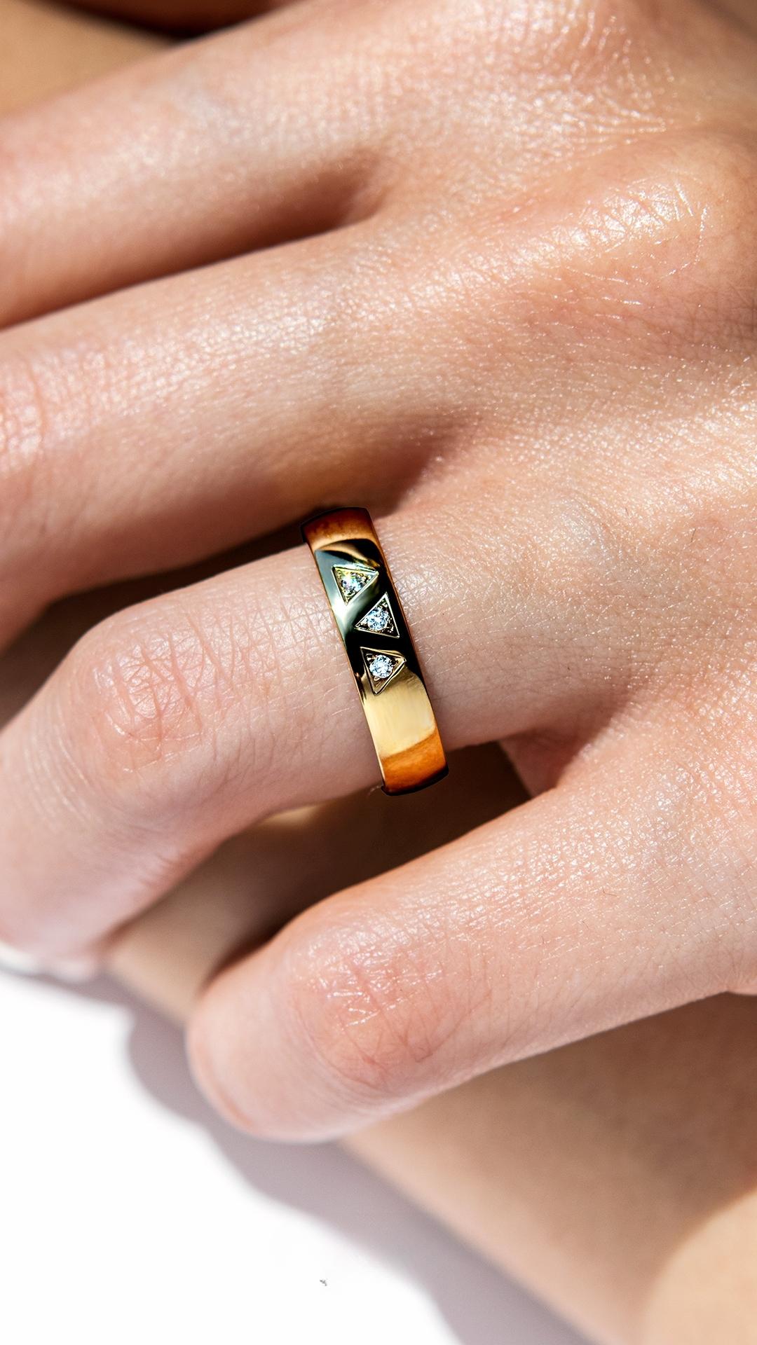 Obraczki slubne polokrogle fit 4 mm z zoltego zlota 09