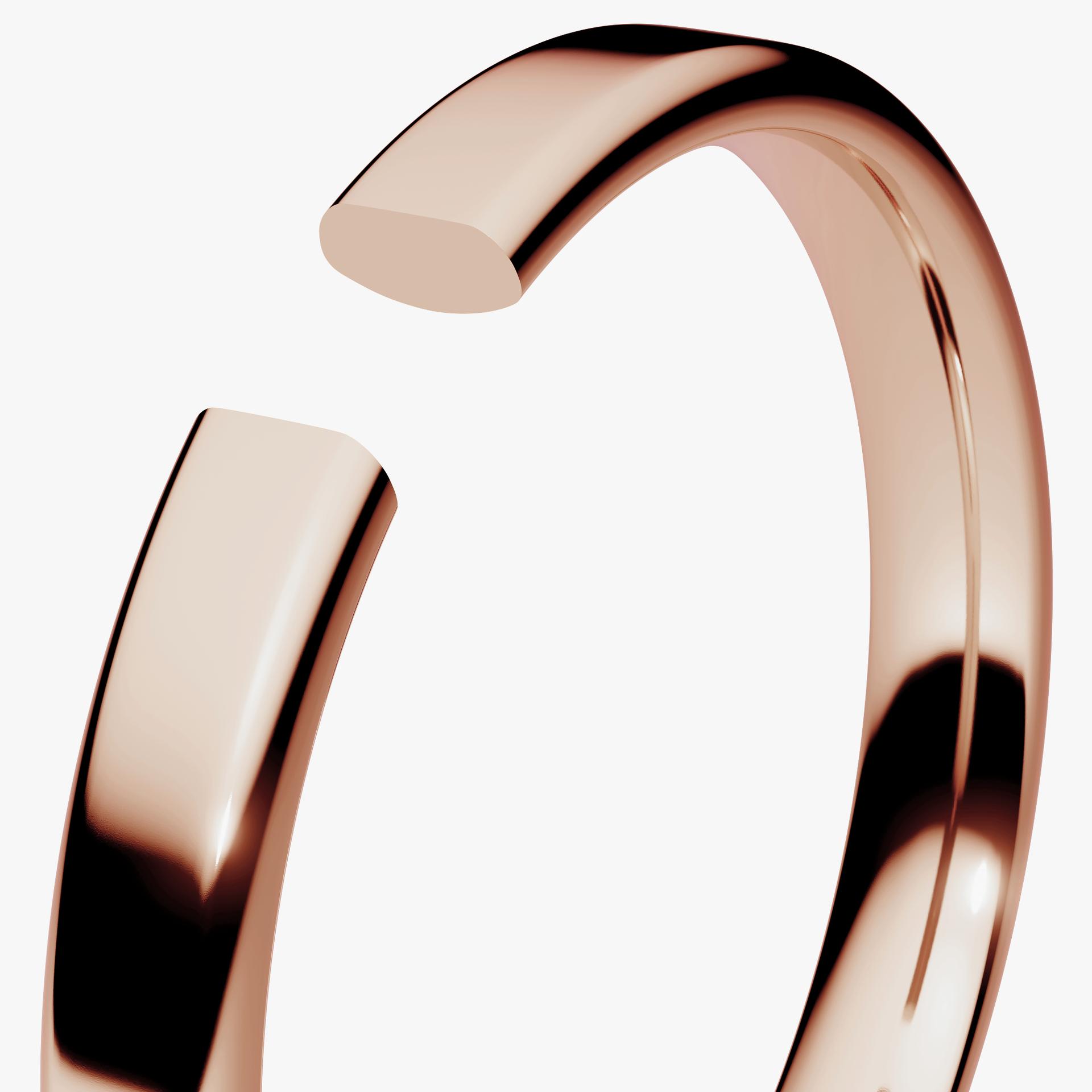 Obraczki slubne polokragle urban 2 5 mm z rozowego zlota 05