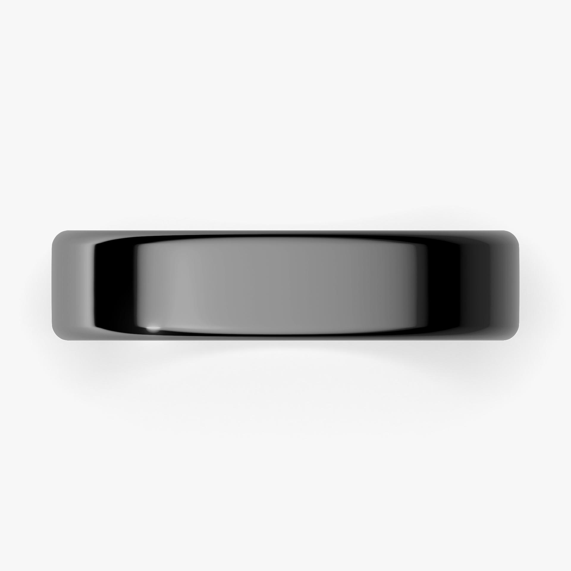 Obraczki slubne polokragle urban 4 5 mm z czarnego zlota 04