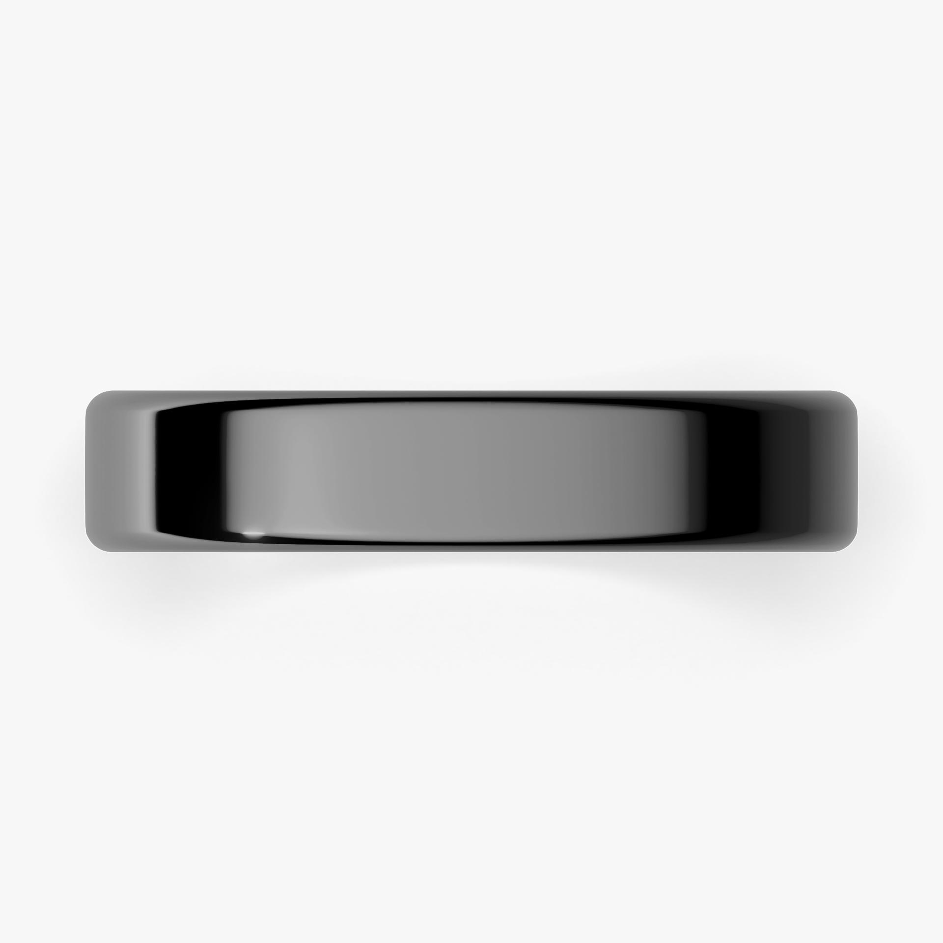 Obraczki slubne polokragle urban 4 mm z czarnego zlota 04