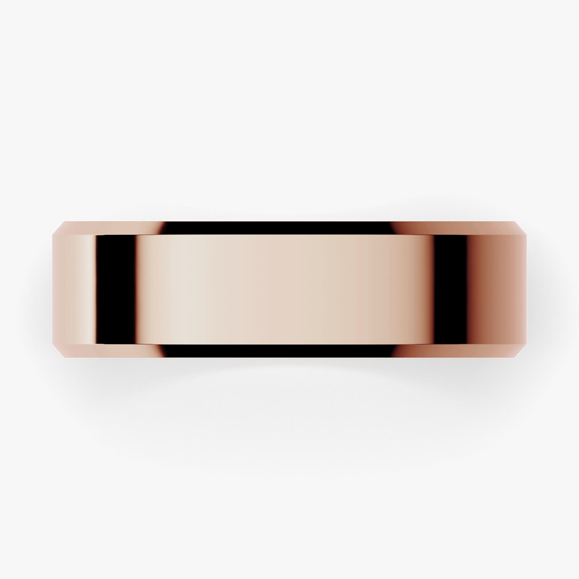 Obraczki slubne fazowana 5 5 mm z rozowego zlota 04