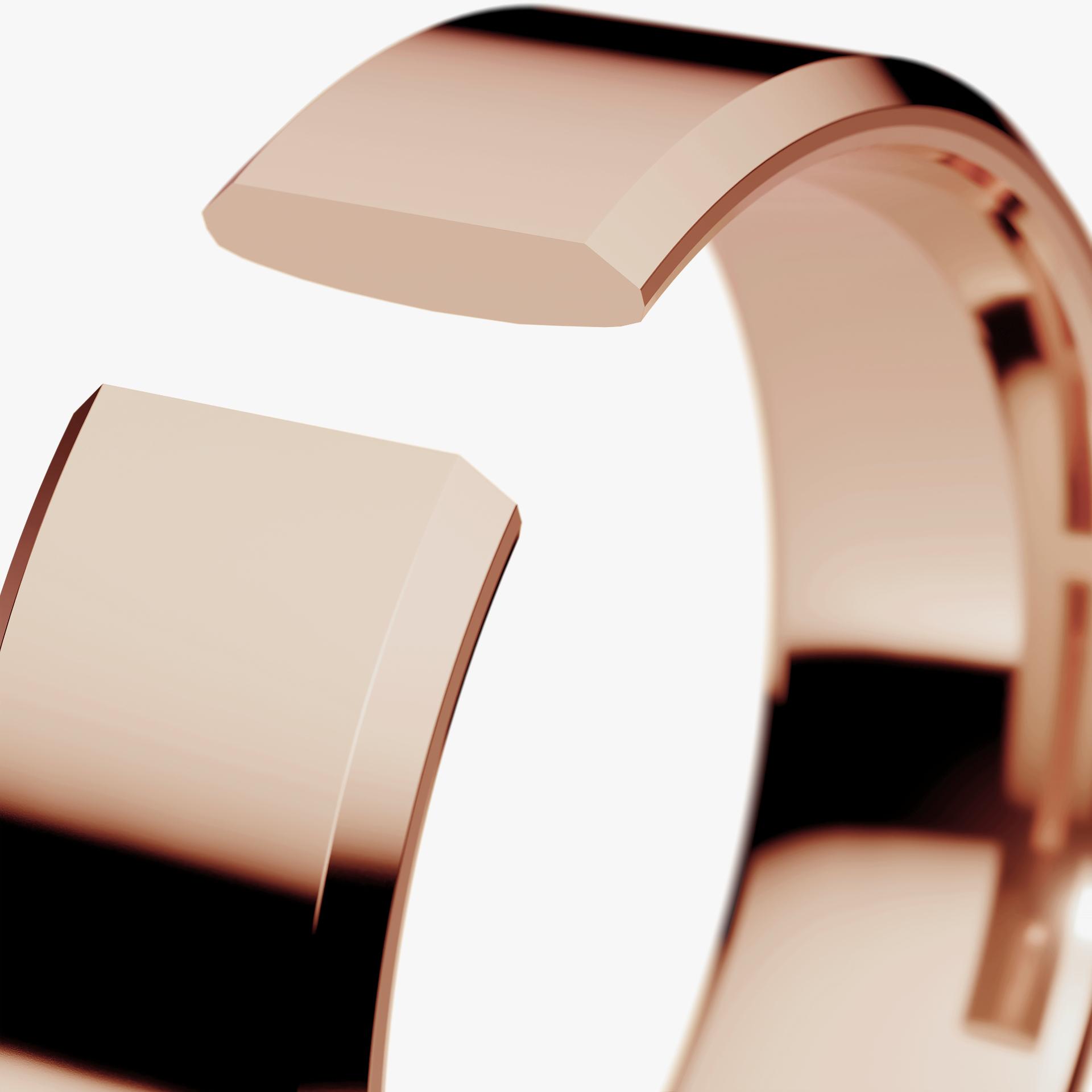 Obraczki slubne fazowana 5 5 mm z rozowego zlota 05