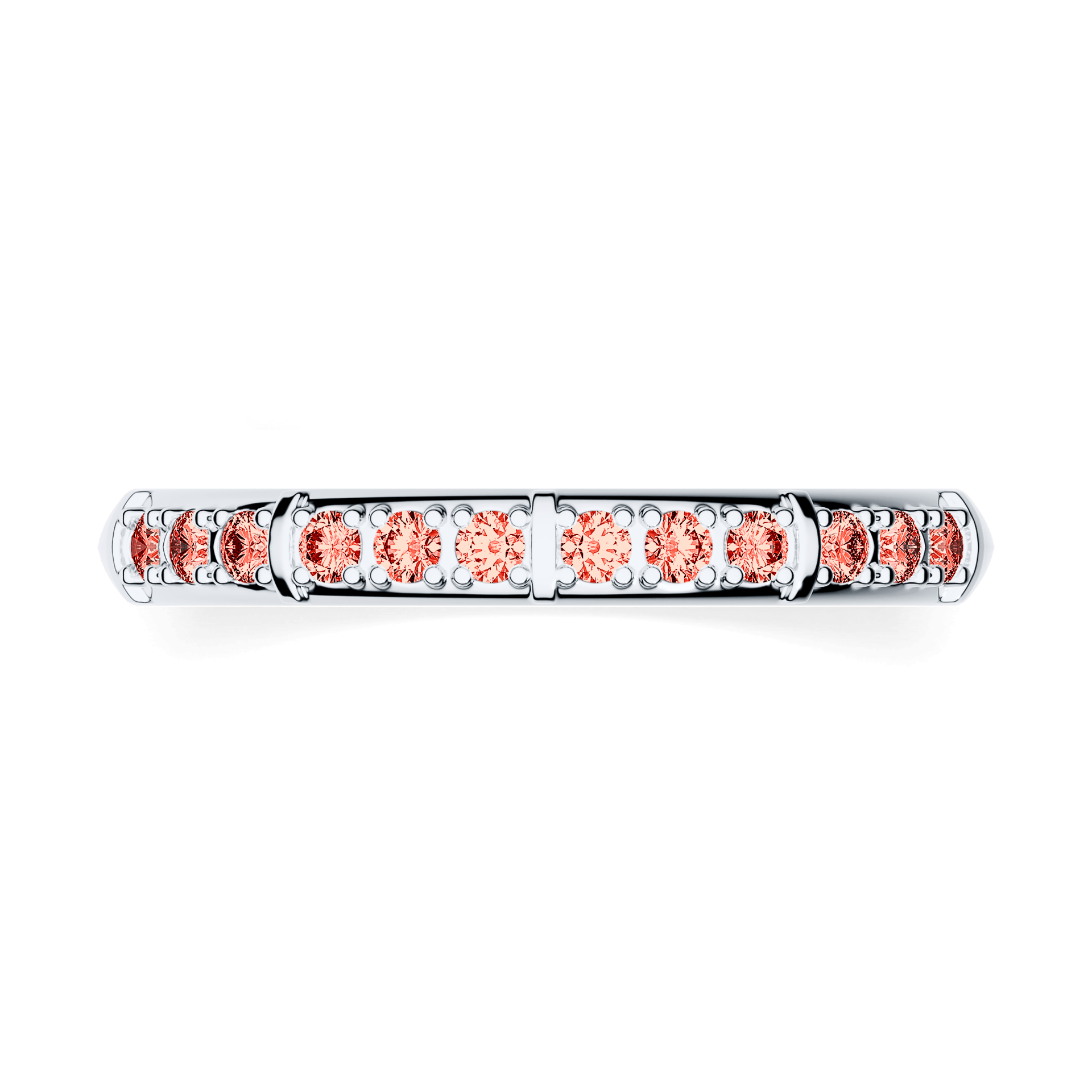 Dostawka Beauty z białego złota z czerwonym diamentem 0,18ct