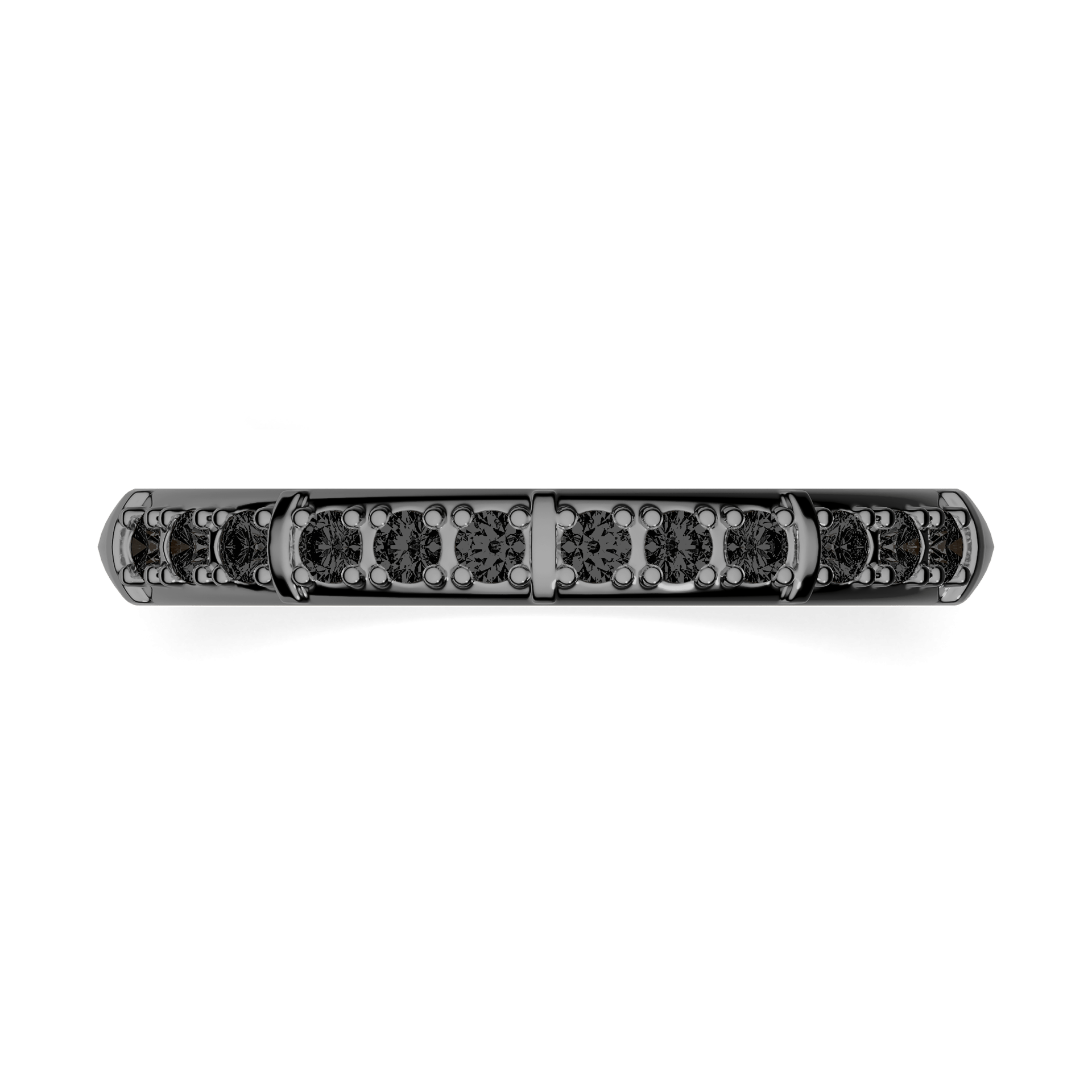 Dostawka Beauty z czarnego złota z czarnym diamentem 0,18ct