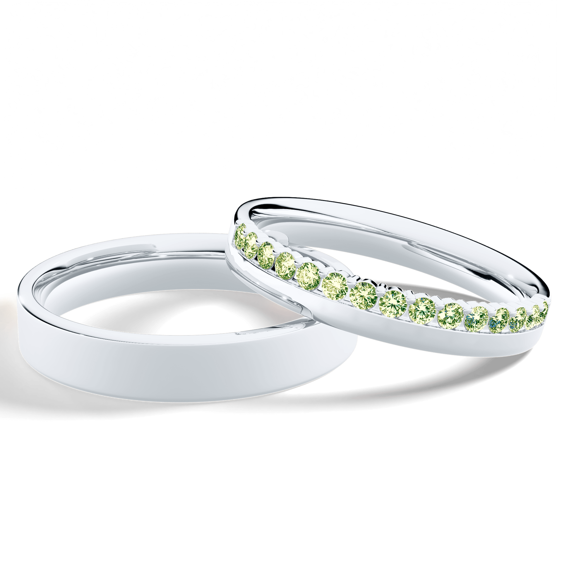 Dostawka daisy biale zloto diament lab zielony jasny 15szt 04