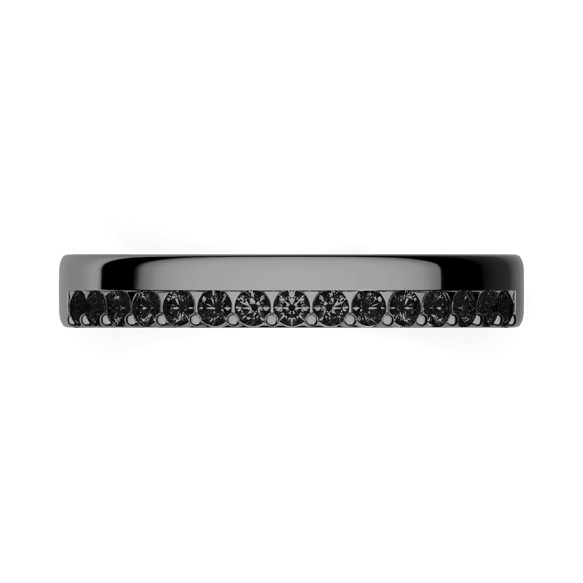 Dostawka Daisy z czarnego złota z czarnym diamentem 0,22ct