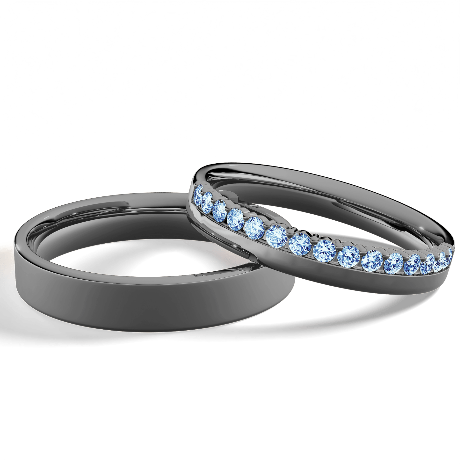 Dostawka daisy czarne zloto diament lab niebieski 15szt 04