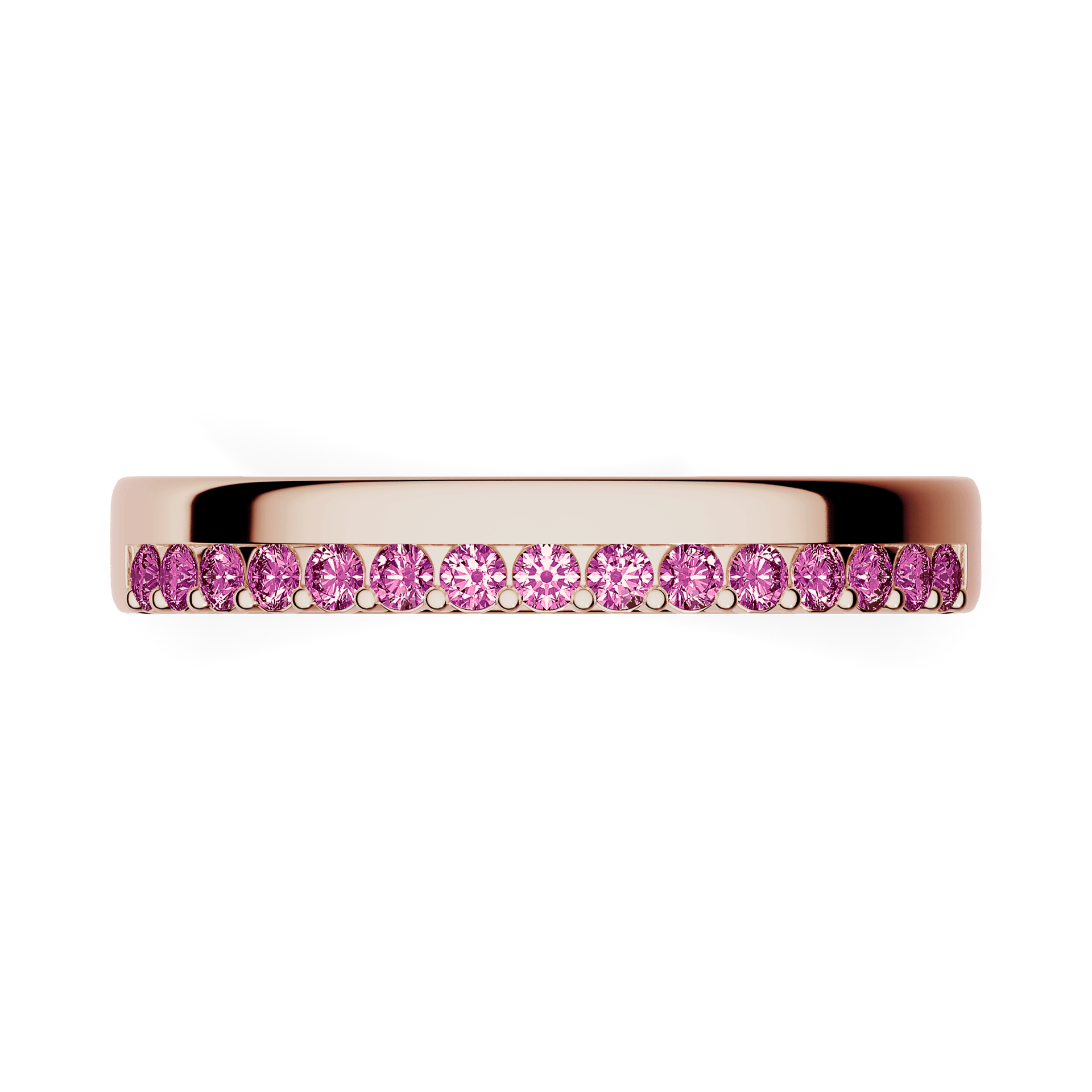 Dostawka Daisy z różowego złota z różowym diamentem 0,22ct