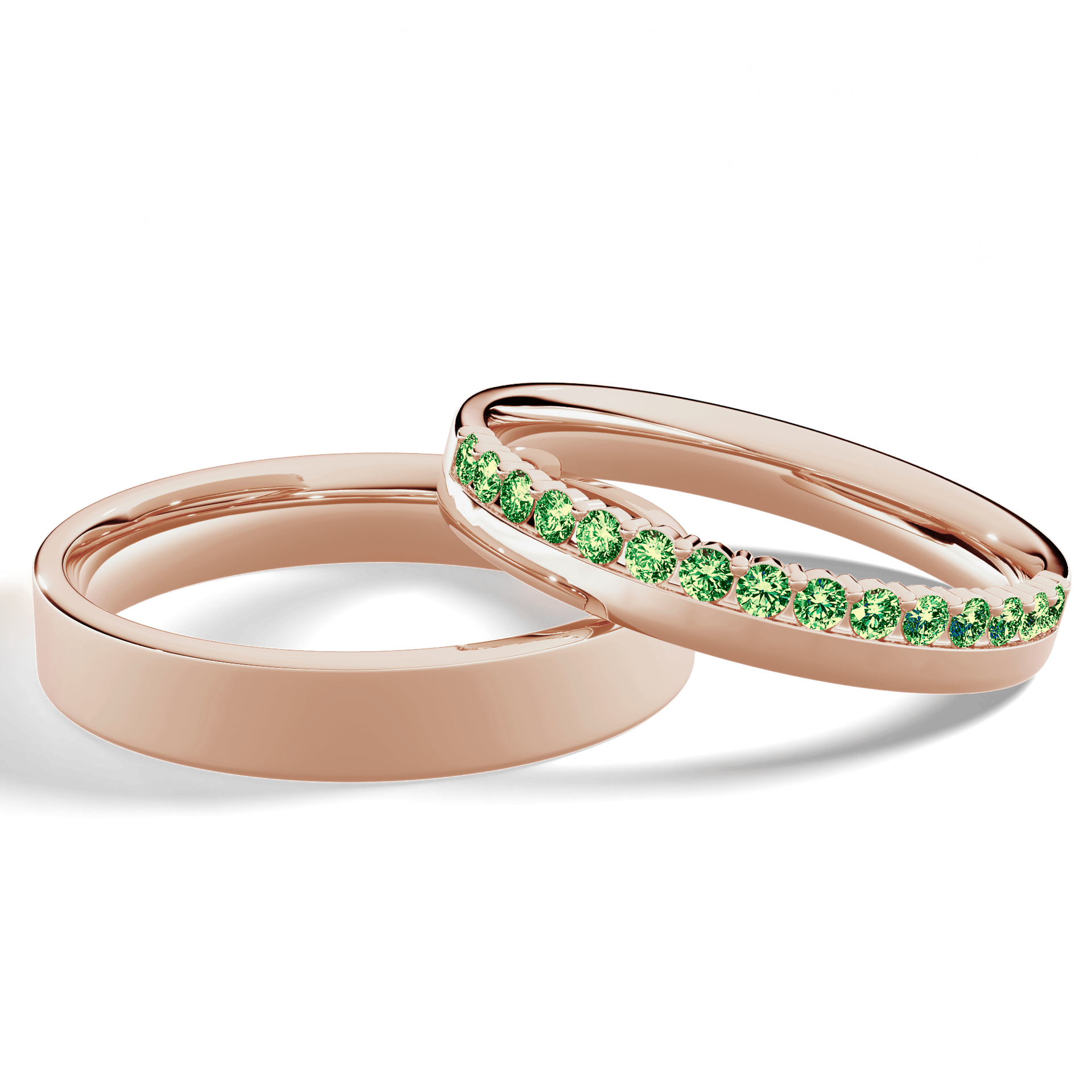 Dostawka daisy rozowe zloto diament lab zielony ciemny 15szt 04