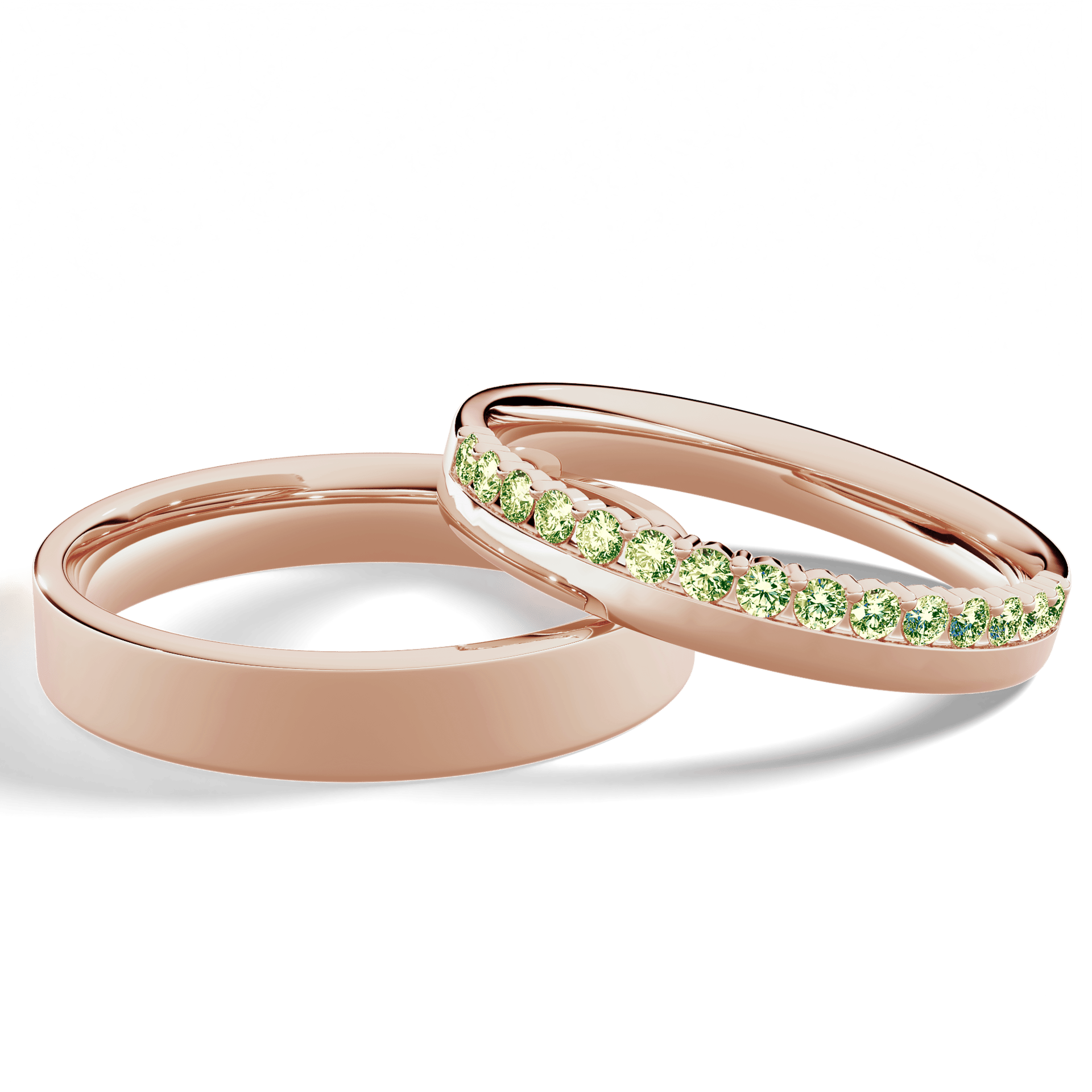 Dostawka daisy rozowe zloto diament lab zielony jasny 15szt 04