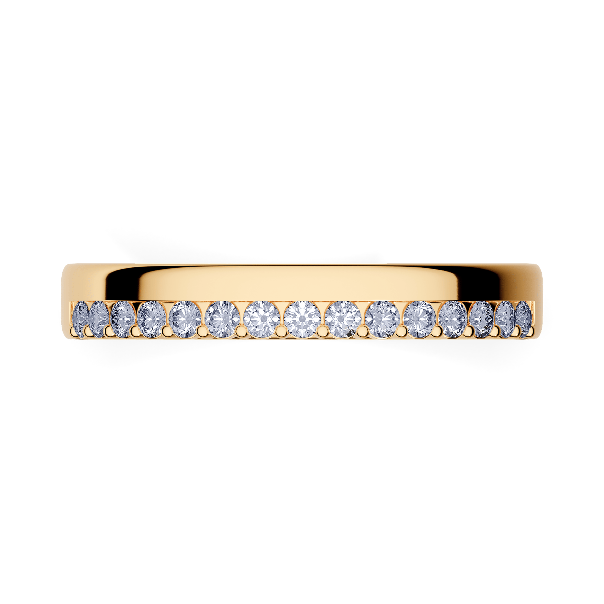 Dostawka Daisy z żółtego złota z diamentem laboratoryjnym 0,22ct